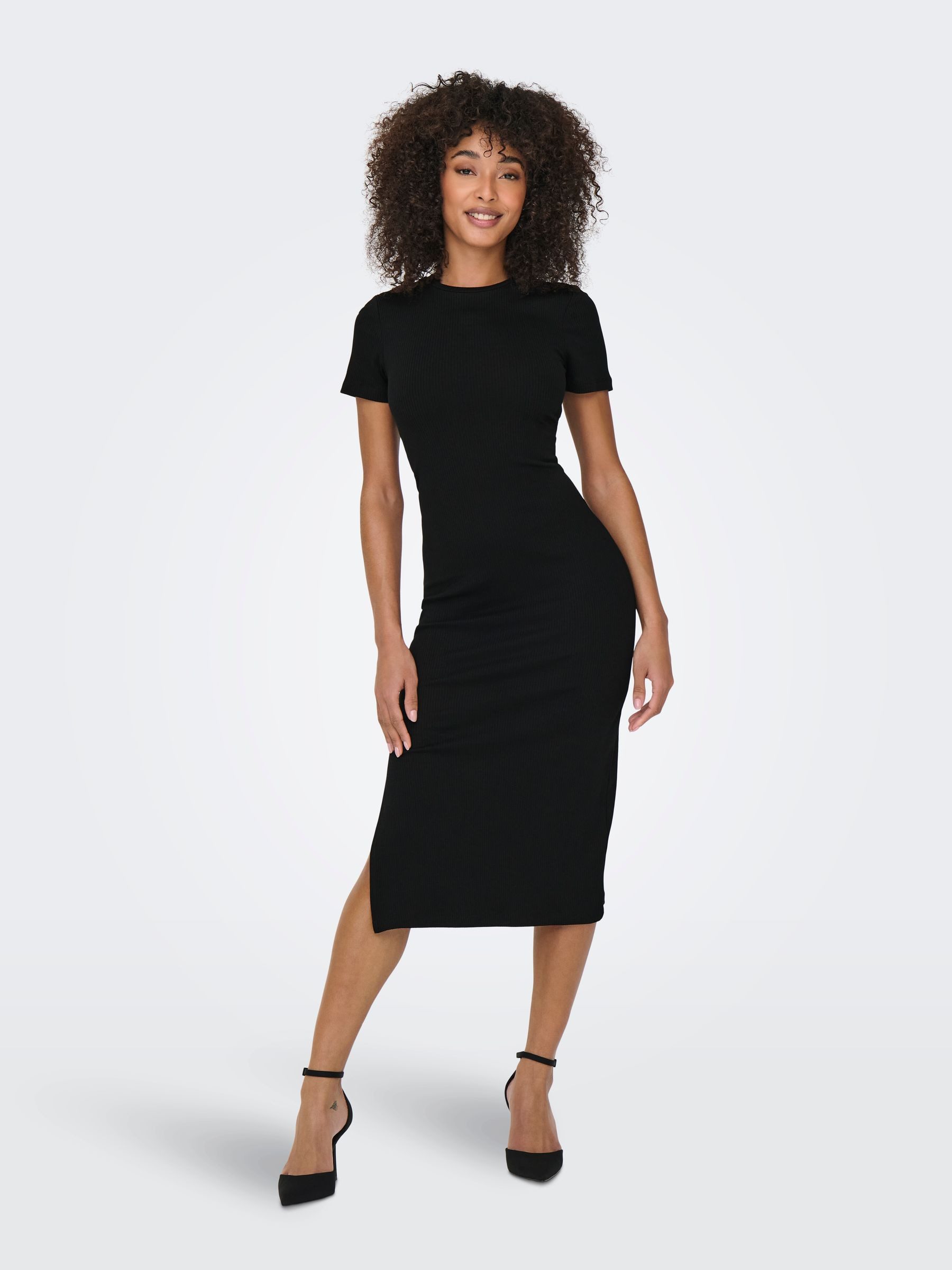 ONLY Shirtkleid Tailliertes Modell mit Rundhalsausschnitt günstig online kaufen