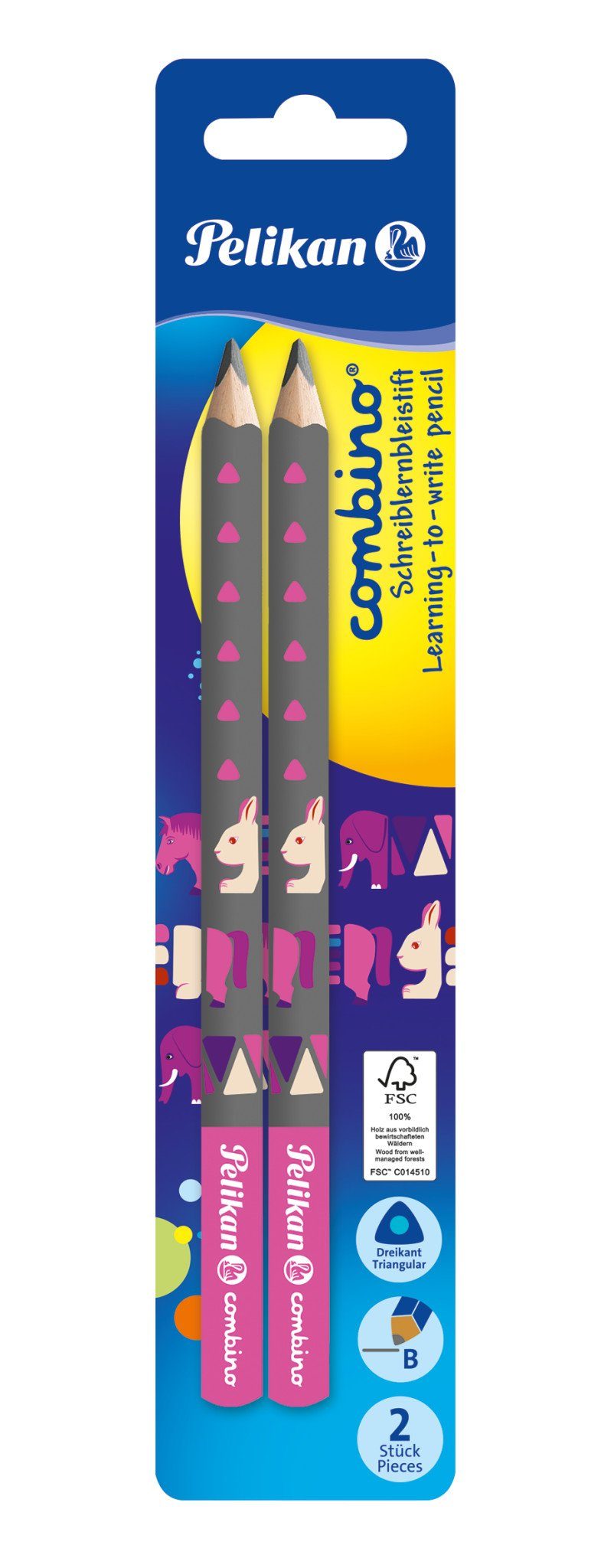 Bleistift 2 Pelikan Schreiblernbleistifte "Combino"