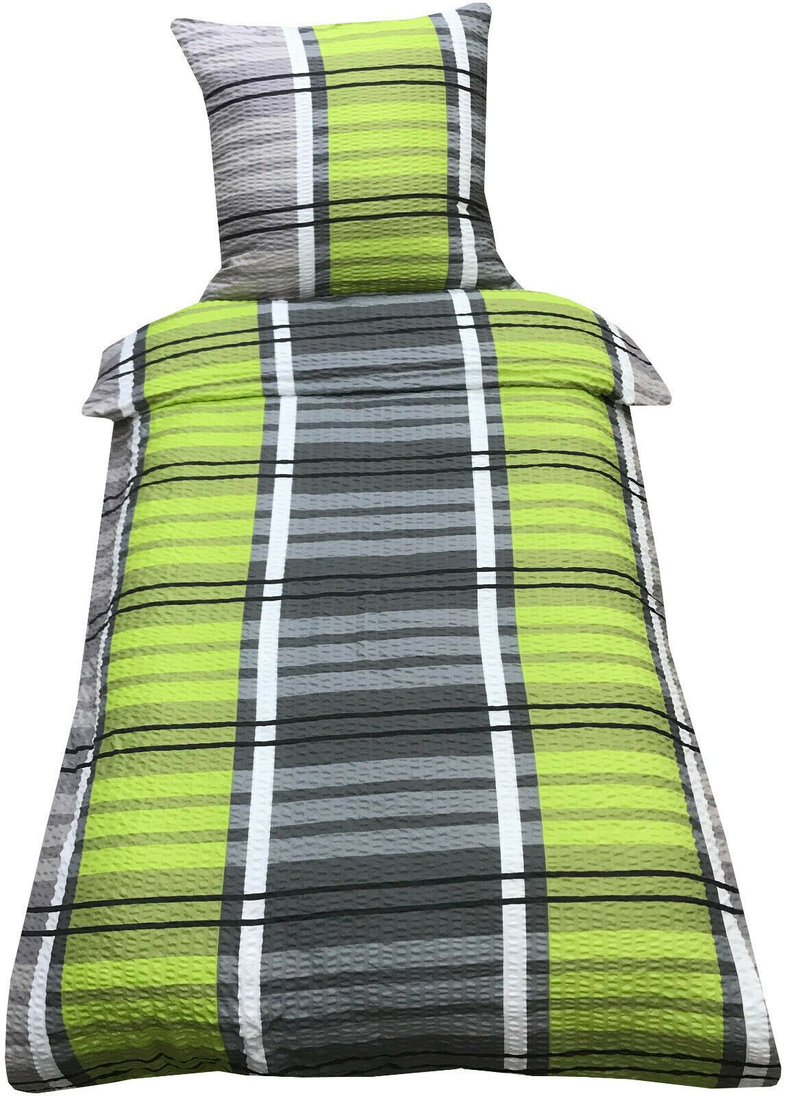 Visaggio Bettwäsche 135x200 cm oder 155x220 cm Allergiker geeignet, Seersuc günstig online kaufen