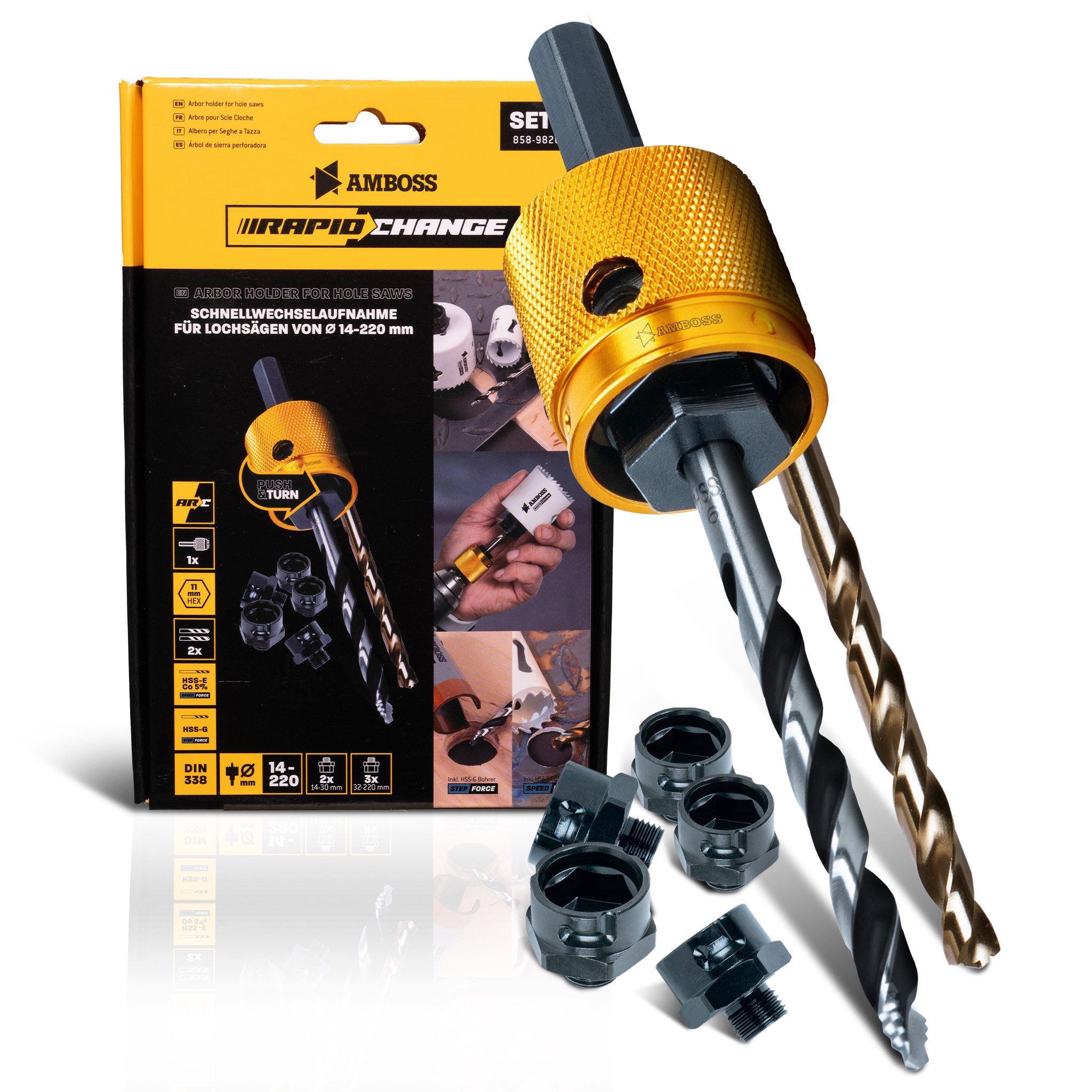 Amboss Werkzeuge Lochsäge Rapid Change V2 Starterset