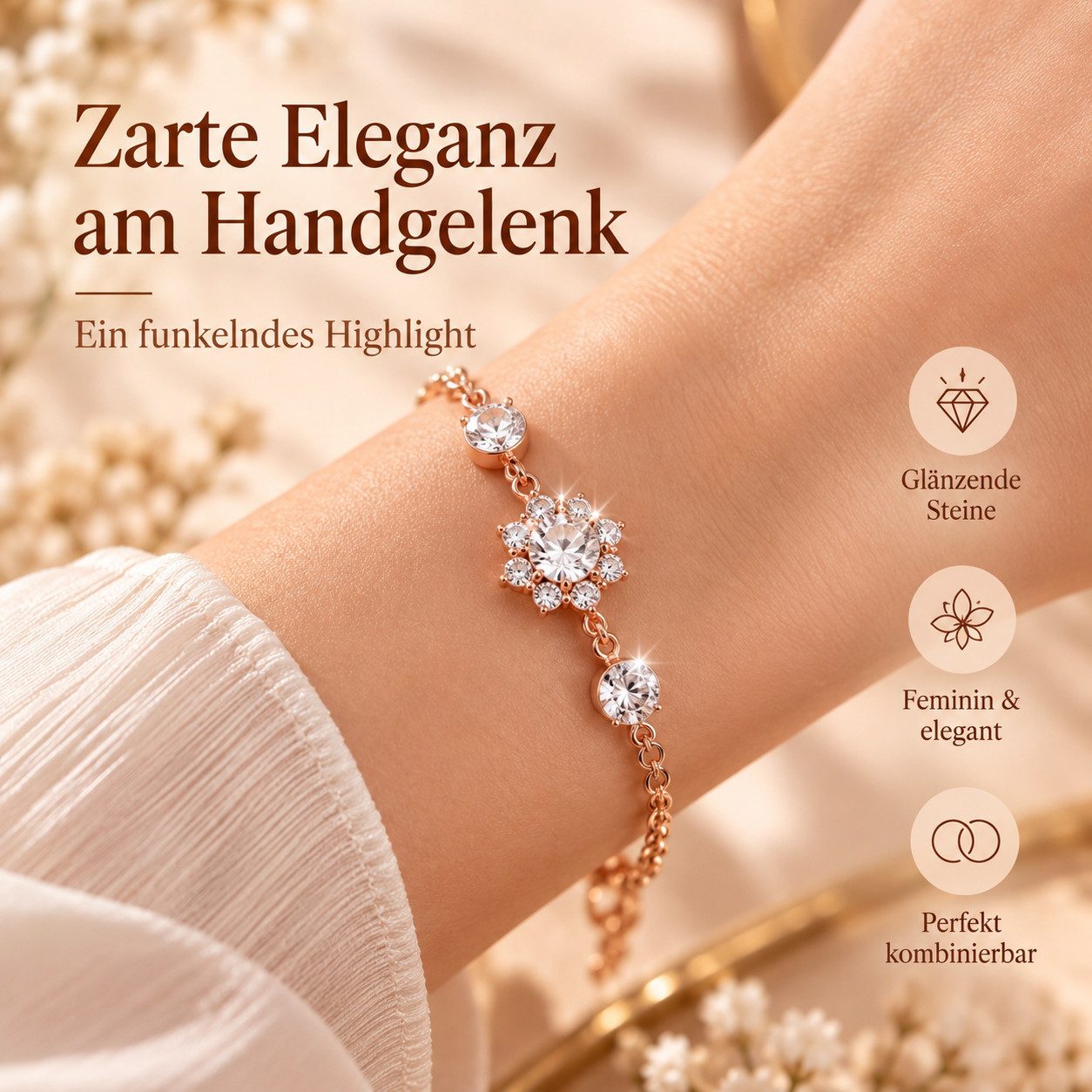 ibettertec Quarzuhr Damen Geschenkset mit Uhr - Weihnachtsgeschenk für Frauen, (Set, 1-tlg., Edles Geschenk für Frauen, Besonderes Geschenk für Frauen), Damen G – Bild 5 von 5