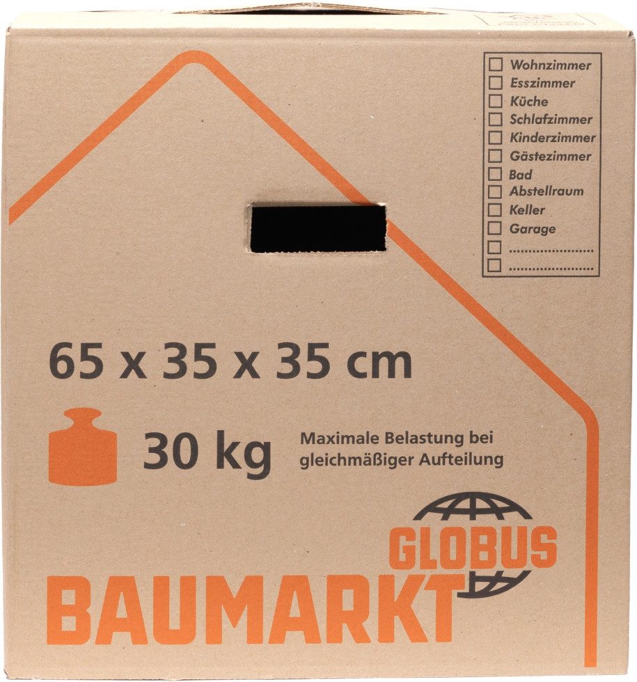 Globus Baumarkt Umzugskarton Globus Umzugskarton Basic XXL Innenmaß 65x35x35cm – Bild 4 von 5