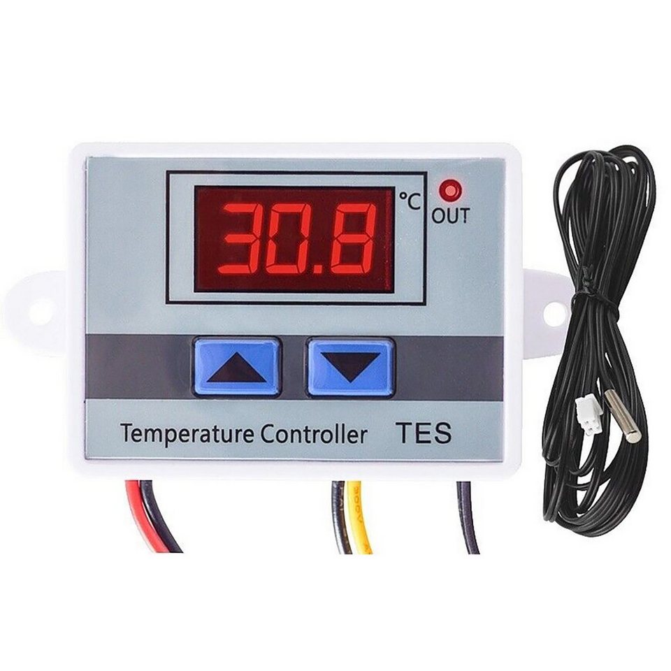 ADELID Raumthermostat, Temperaturregler digital LED Thermostatregler  Temperaturregelmodul Kühlung Heizung 230V