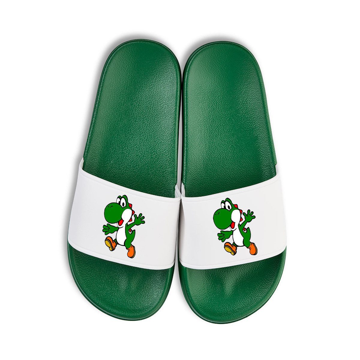 Youth Designz Yoshi Unisex Badelatschen Flip Flops Badeschuh mit lustigen Fun-Print für Damen und Herren