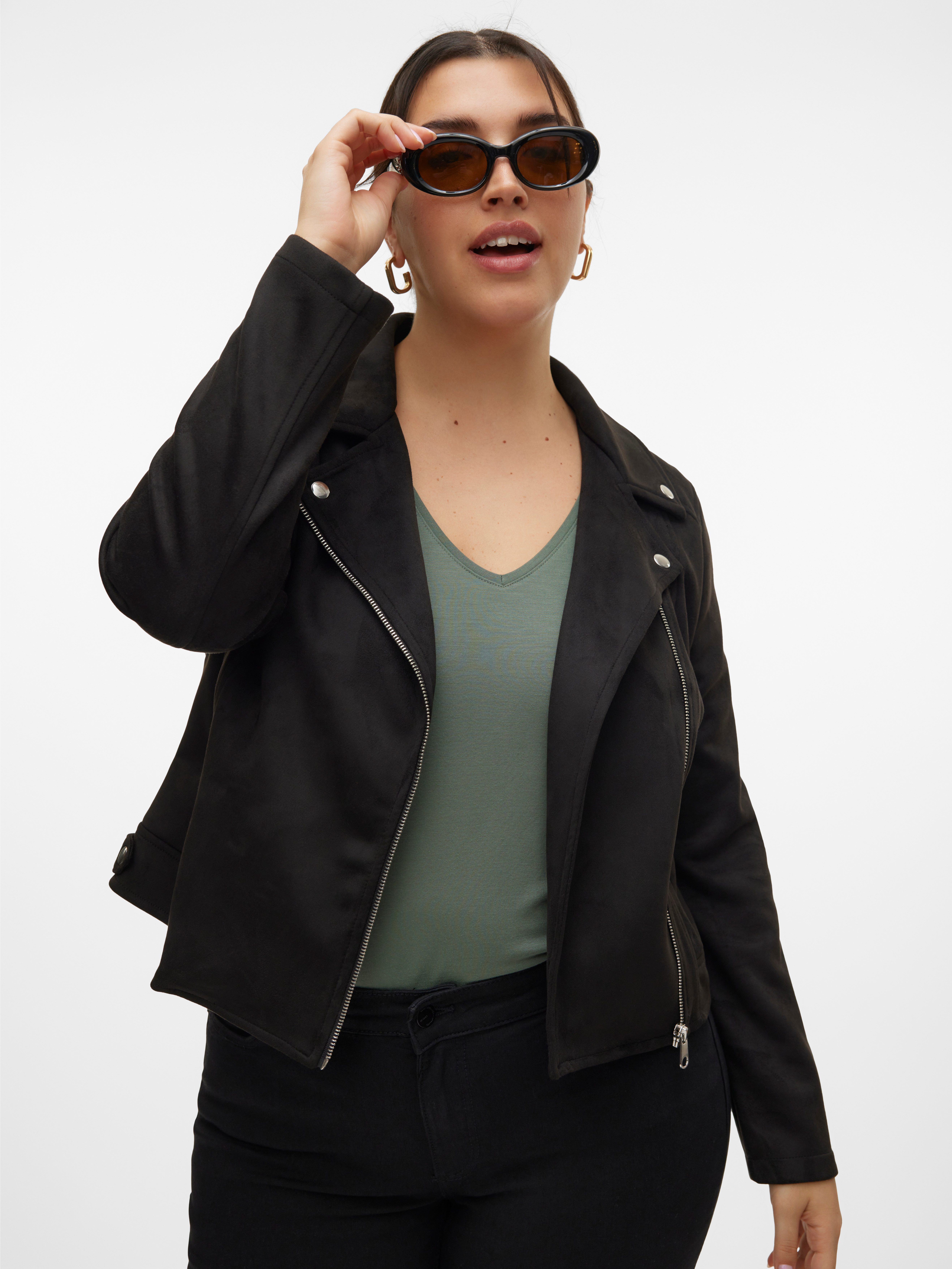 Vero Moda Curve Bikerjacke VMCJOSE SHORT JACKET NOOS CUR