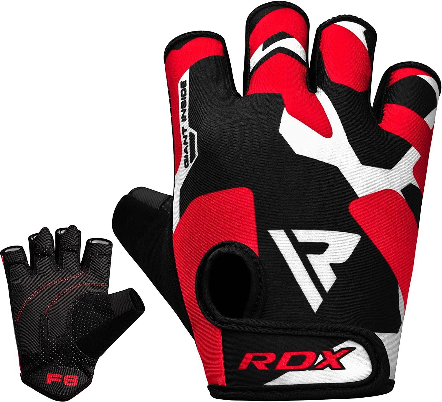 RDX Trainingshandschuhe RDX Fitness Trainingshandschuhe, Handschuhe, Handgelenkschutz Workout RED