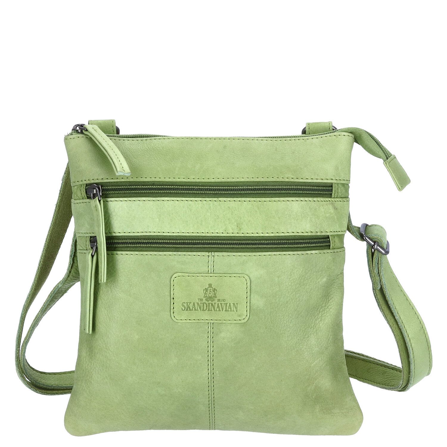 The Skandinavian Brand Umhängetasche The Skandinavian Brand Damen Ledertasche Green (1-tlg)