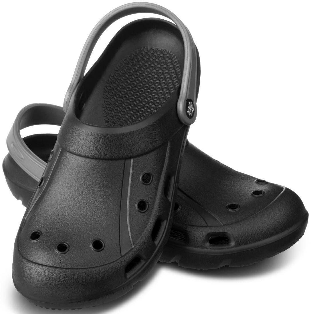 LORA Damen EVA Clogs – Wasserfest & pflegeleicht 38 Schwarz Clog