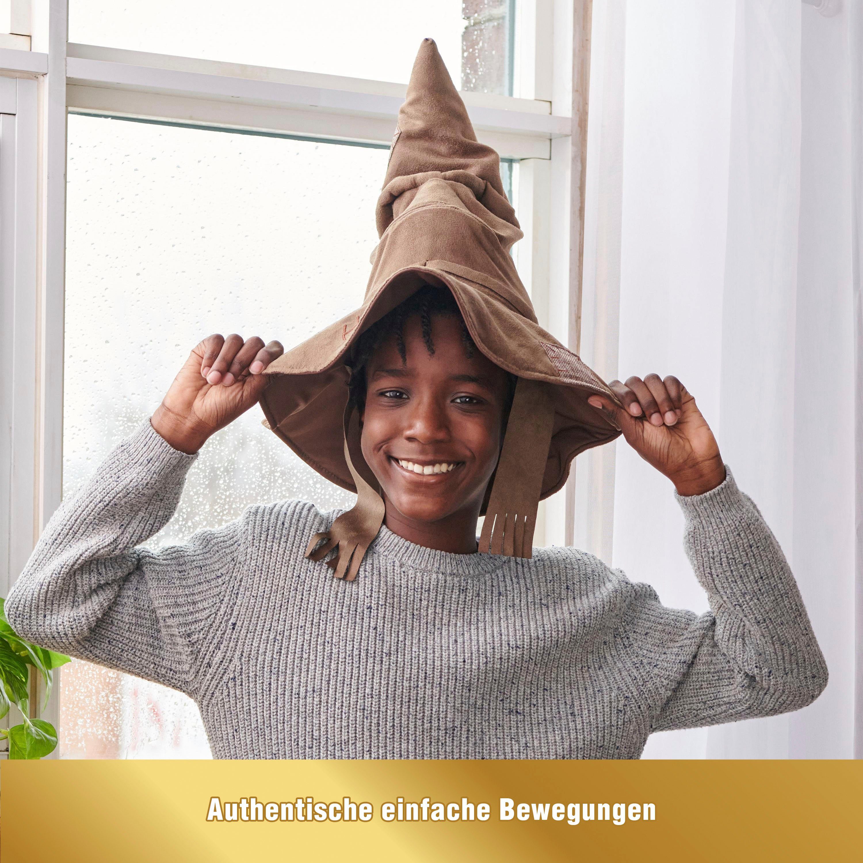 Spin Master Spielfigur Wizarding World - Sprechender Hut (zweisprachig DE+IT), mit Geräuschen und Bewegungen