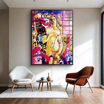DOTCOMCANVAS® Acrylglasbild PINKY QUEEN - Acrylglas, Acrylglasbild Streety Venus PINKY QUEEN Pop Art hochkant Wandbild