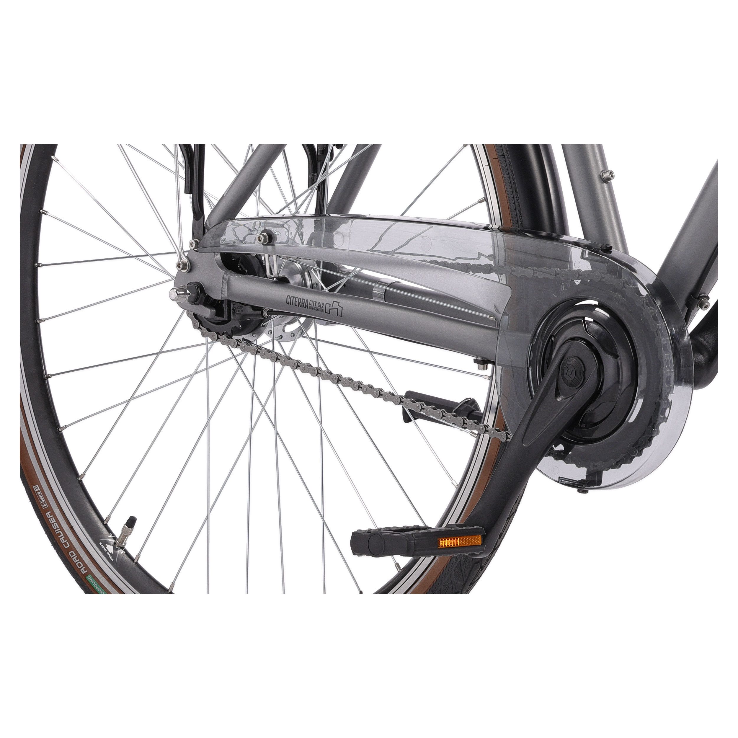 Airtracks Cityrad 28 Zoll Herren City Fahrrad CITERRA SL2 Trekking Bike, 7 Gang Shimano NEXUS Schaltwerk, Nabenschaltung, (Shimano Nexus 7), Grau - Rahmenhöhen 48cm, 52cm, 56cm und 60cm - Modell 2026