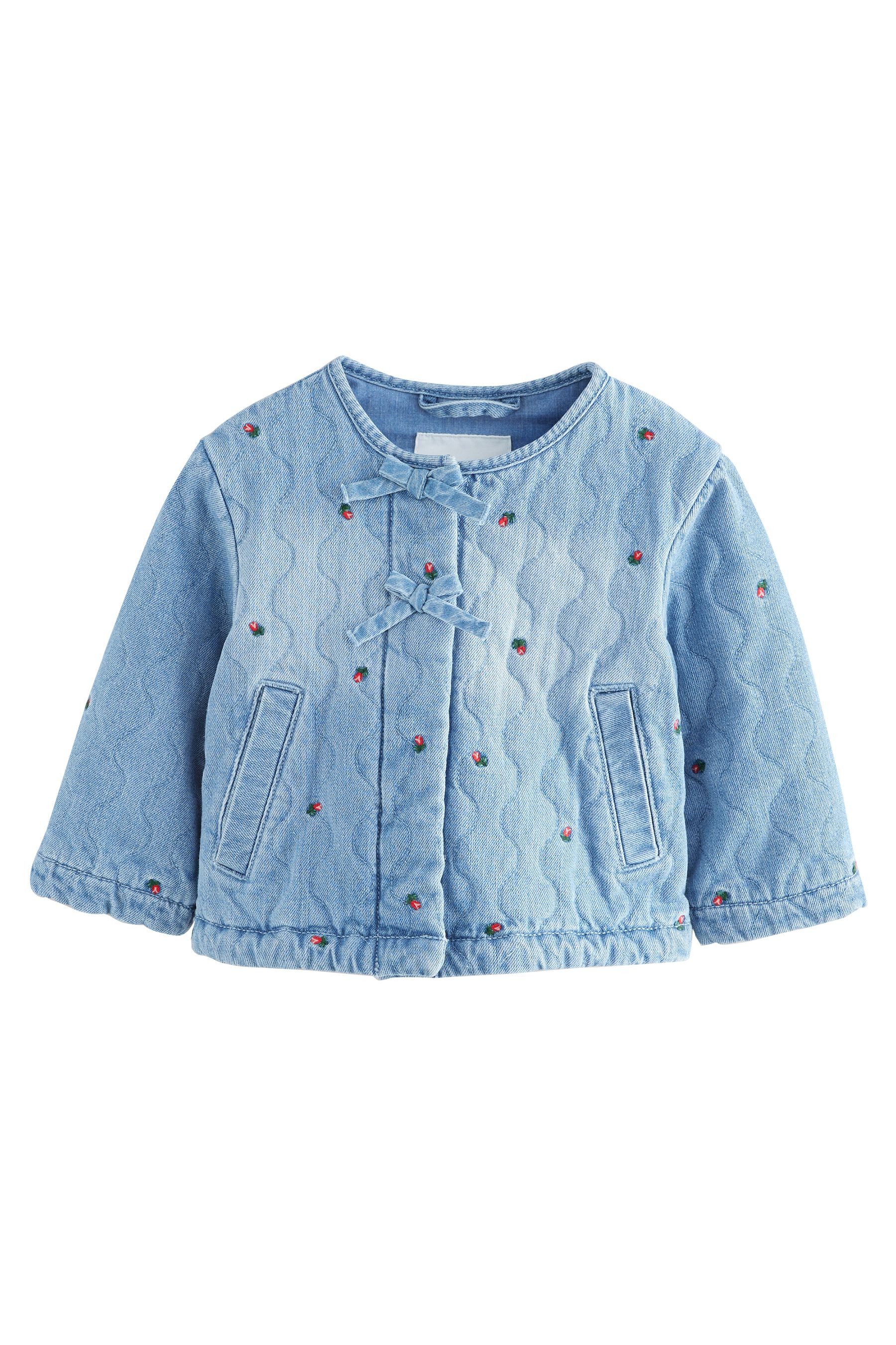 Next Steppjacke Denim-Steppjacke mit Rosendetail (1-St) günstig online kaufen