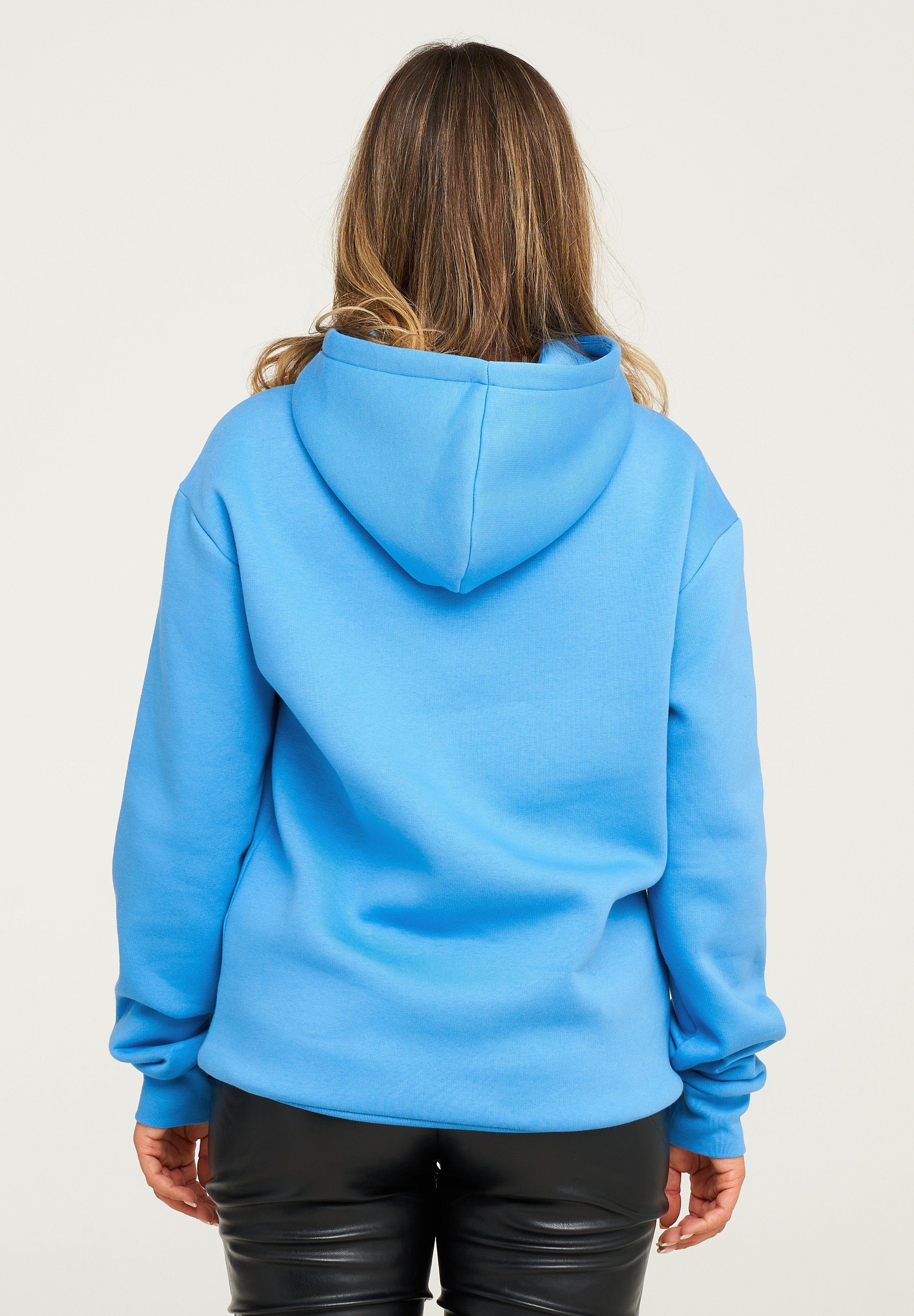behype Hoodie BHPERTH Damen Basic Oversized Kapuzensweatshirt Raglan Kapuzenpullover Sweater