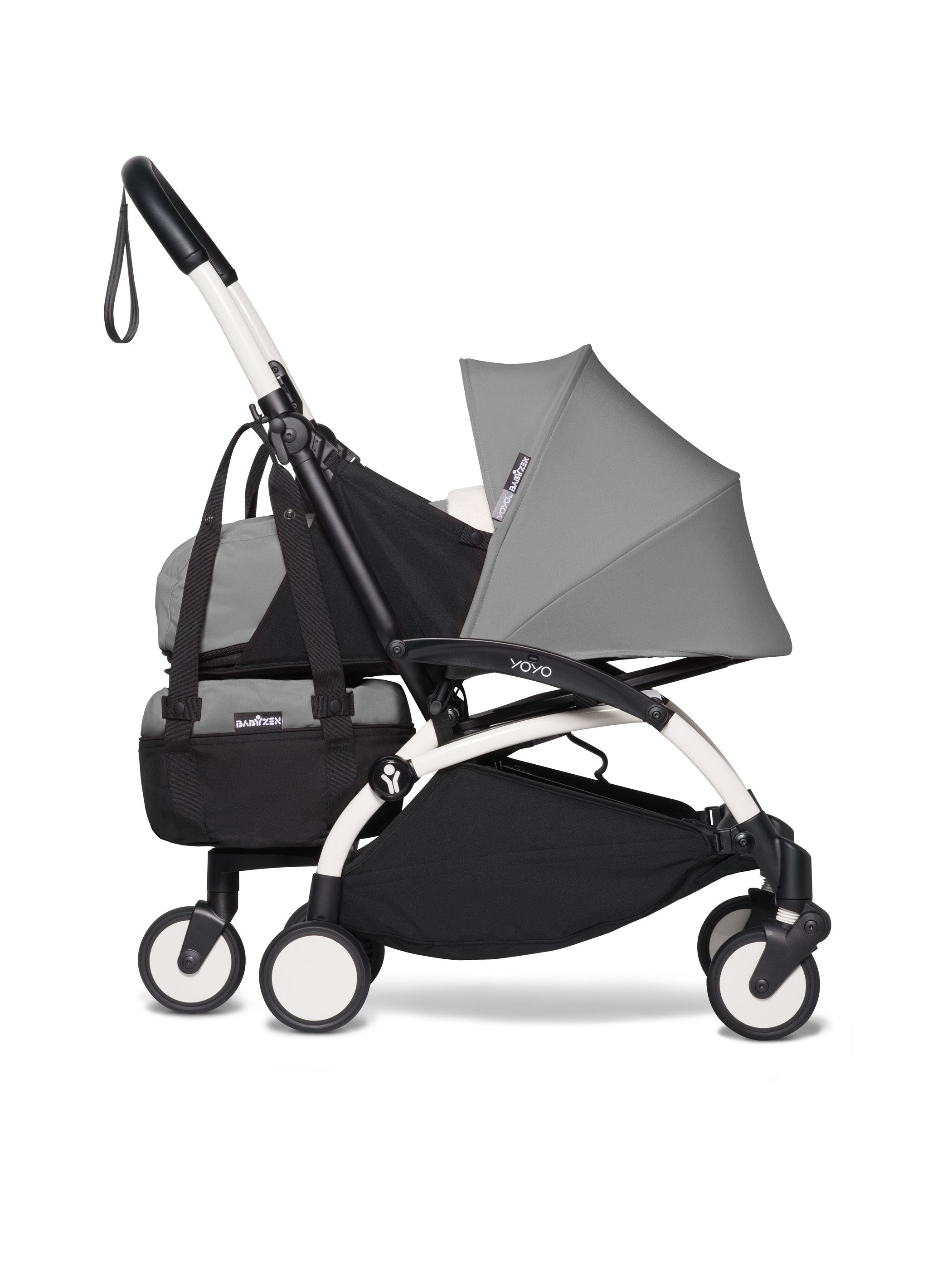 BABYZEN Kinderwagen-Tasche YOYO für YOYO passend Bag-Einkaufstasche Grey Gestell