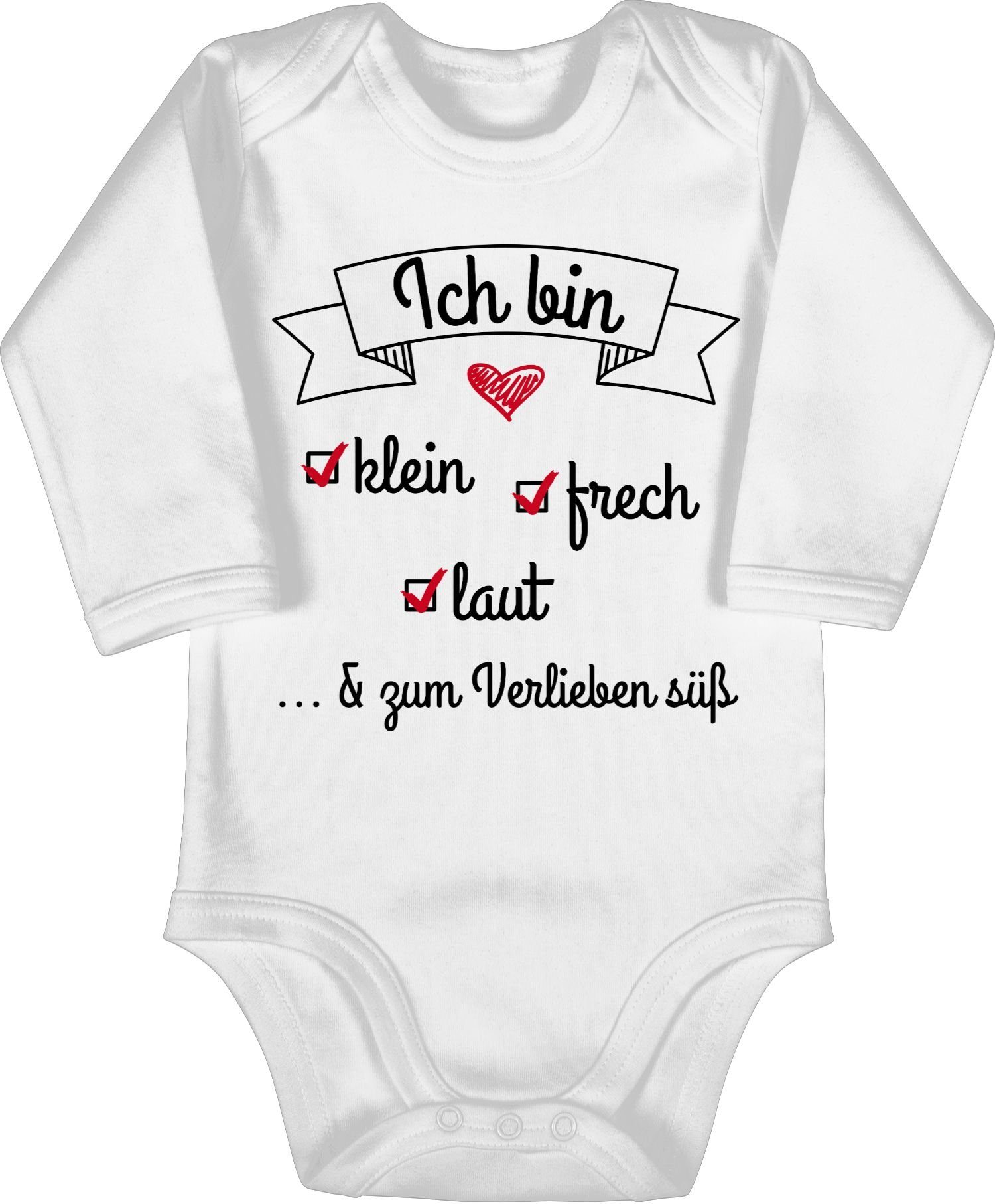 Shirtracer Shirtbody »Ich bin klein frech laut Statement Sprüche Baby