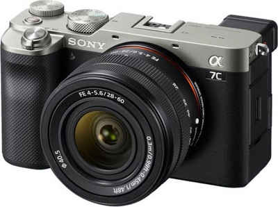 Sony »ILCE-7CLS A7C mit SEL2860« Vollformat-Digitalkamera (FE 28–60 mm F4–5,6, 24,2 MP, FE 28–60 mm F4–5,6, 24,2 MP, 4K Video, 5-Achsen Bildstabilisierung)