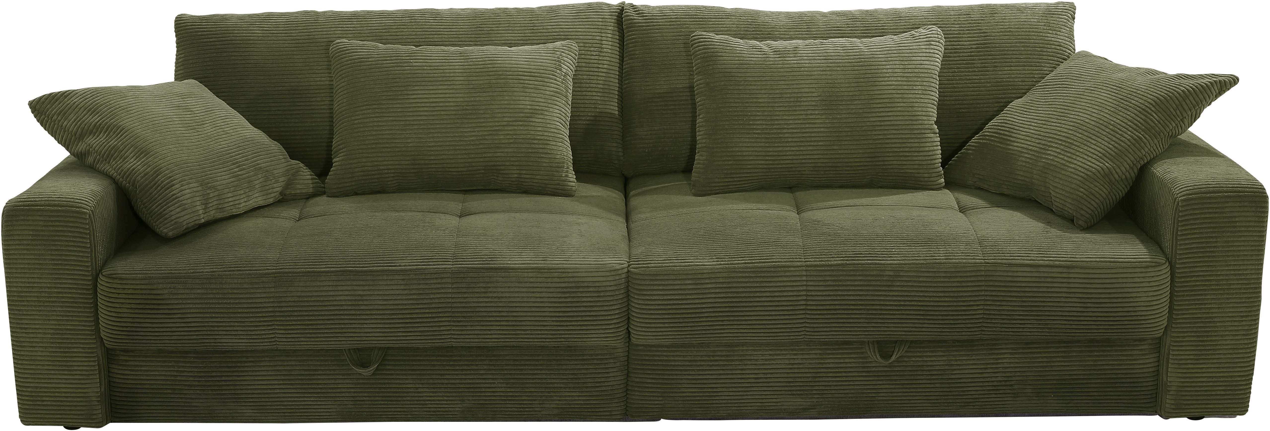 Jockenhöfer Gruppe Big-Sofa Space XL, B: 284 cm, Mega-Sofa mit Bettkasten & 4 Zierkissen