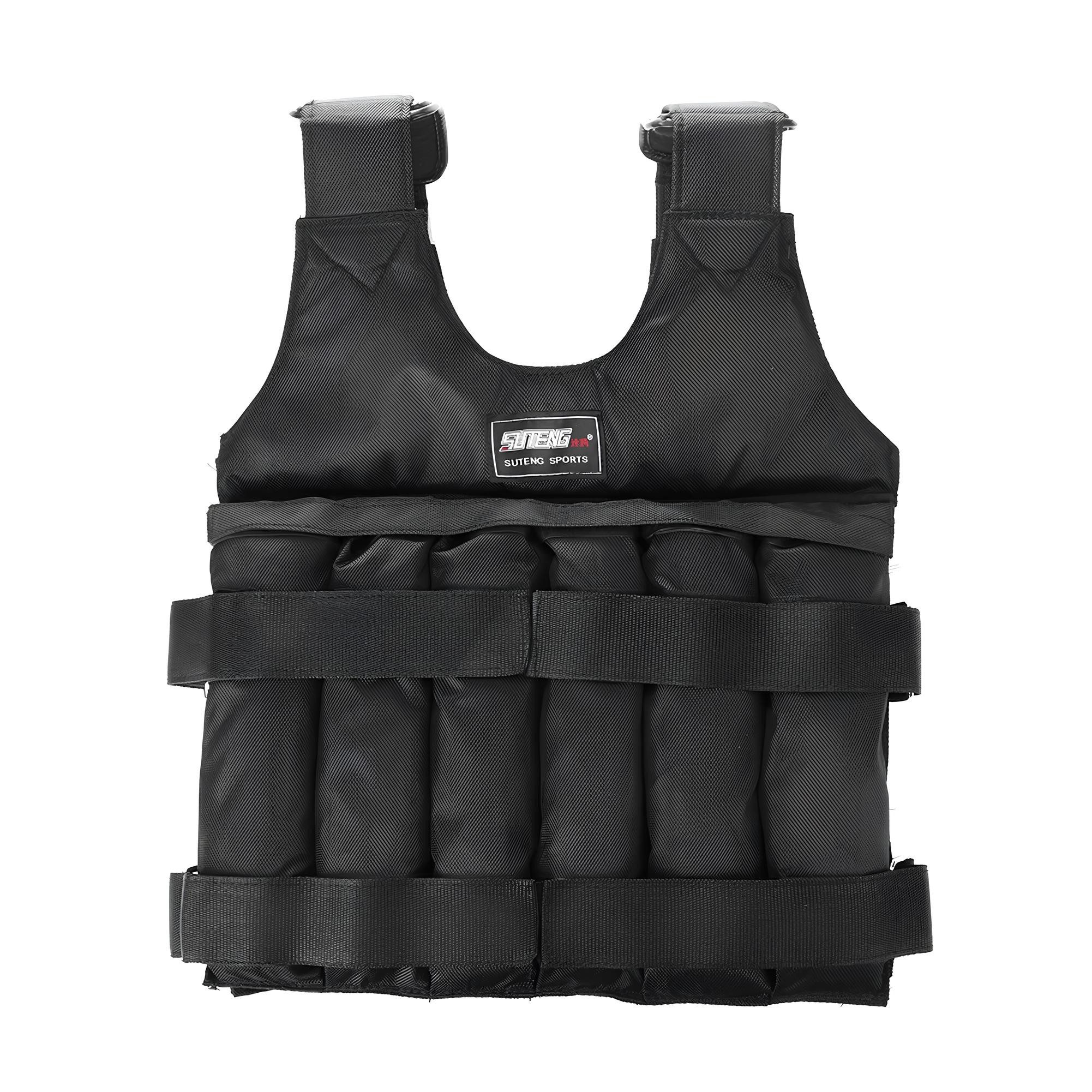 Athlix Gewichtsweste Gewichtsweste 1-50kg für Workout, Krafttraining, Laufen, Fitness, Ohne Gewichte, bis 50kg belastbar, 1680D Oxford-Material