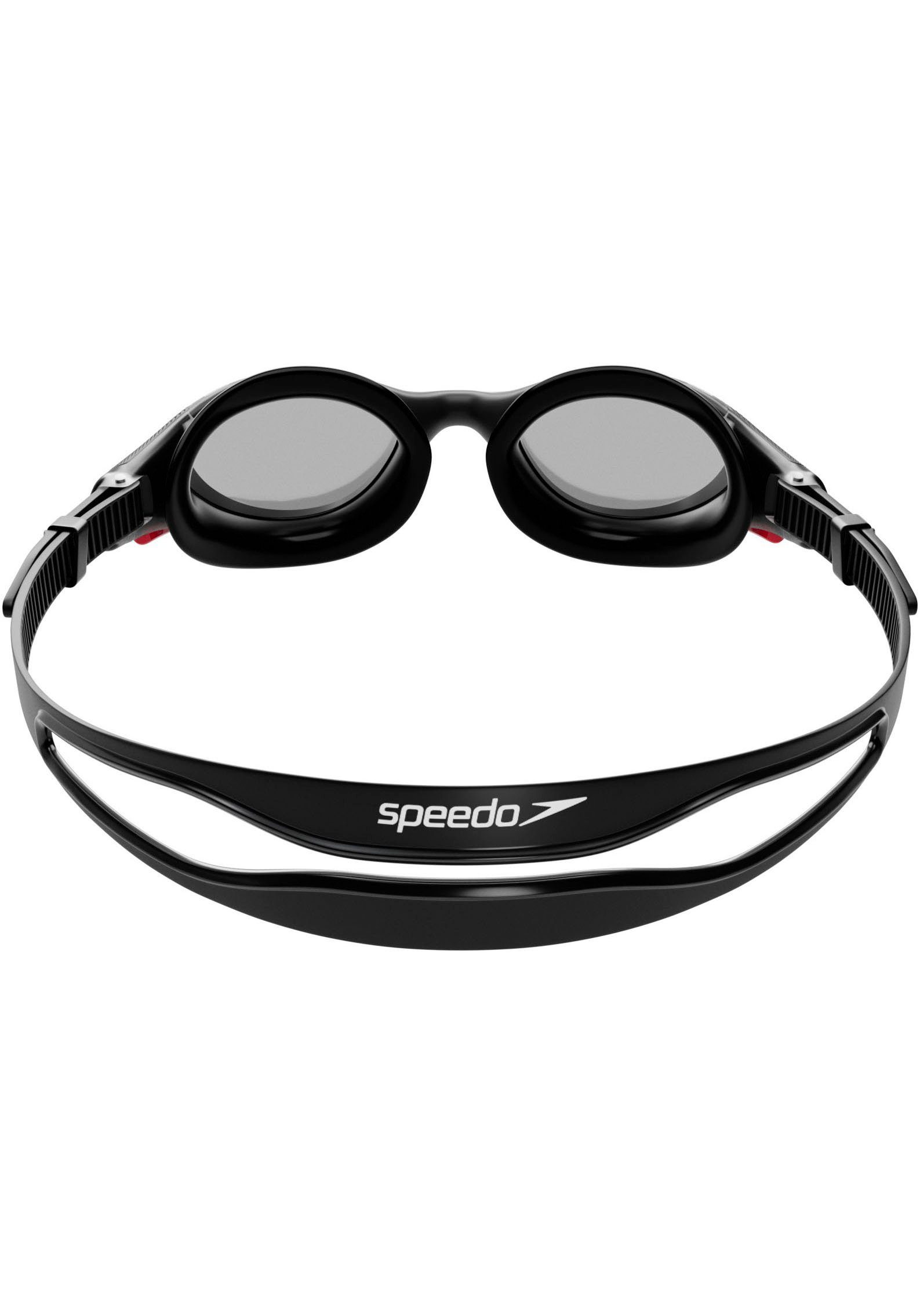Speedo Schwimmbrille H Schwimmbrille, für Erwachsene, mit Markenlogo, formstabiles Material