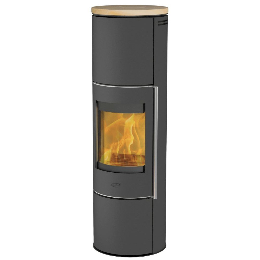 Fireplace Kaminofen Fireplace Perondi Kaminofen 5 kW Stahl Schwarz, Sandstein, 5 kW