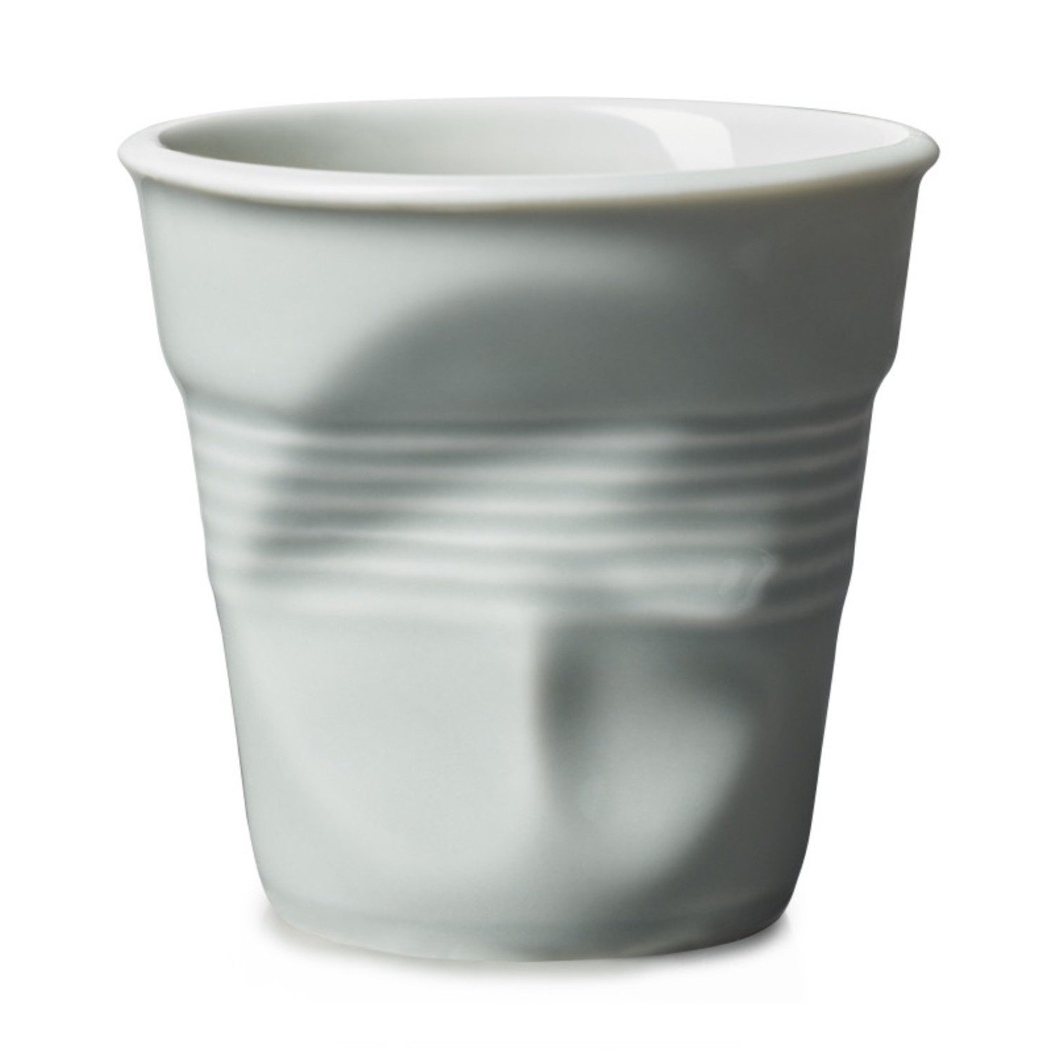 REVOL Cappuccinotasse Knickbecher Tasse Cappuccino gris ciel 180ml, Porzellan