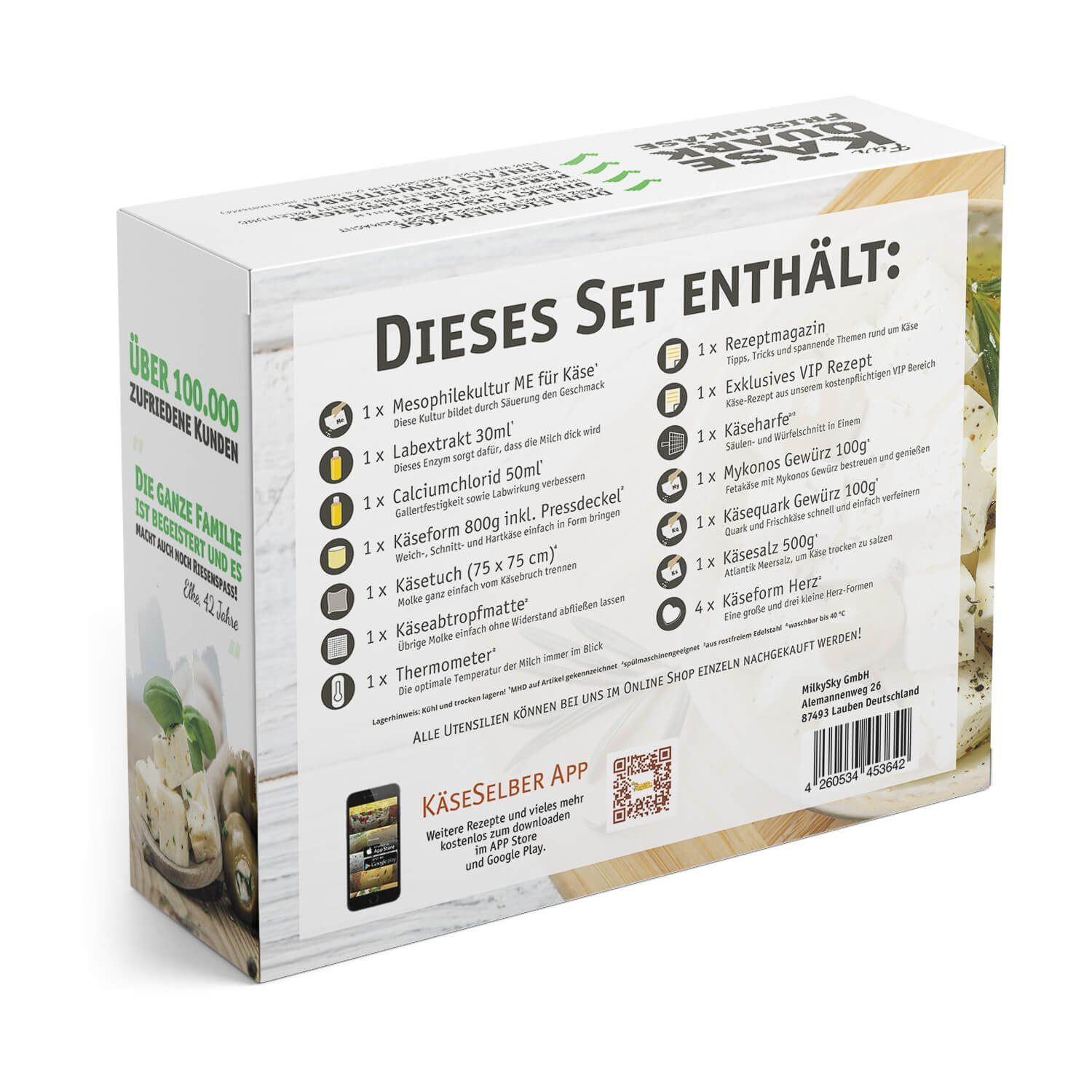 KAESE-SELBER.DE Zutaten-Set Käse selber machen Starter Set -Premium Edition- – Bild 3 von 5