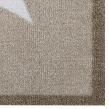 Fußmatte Schmutzfangmatte Star Beige Creme, Zala Living, rechteckig, Höhe: 7 mm