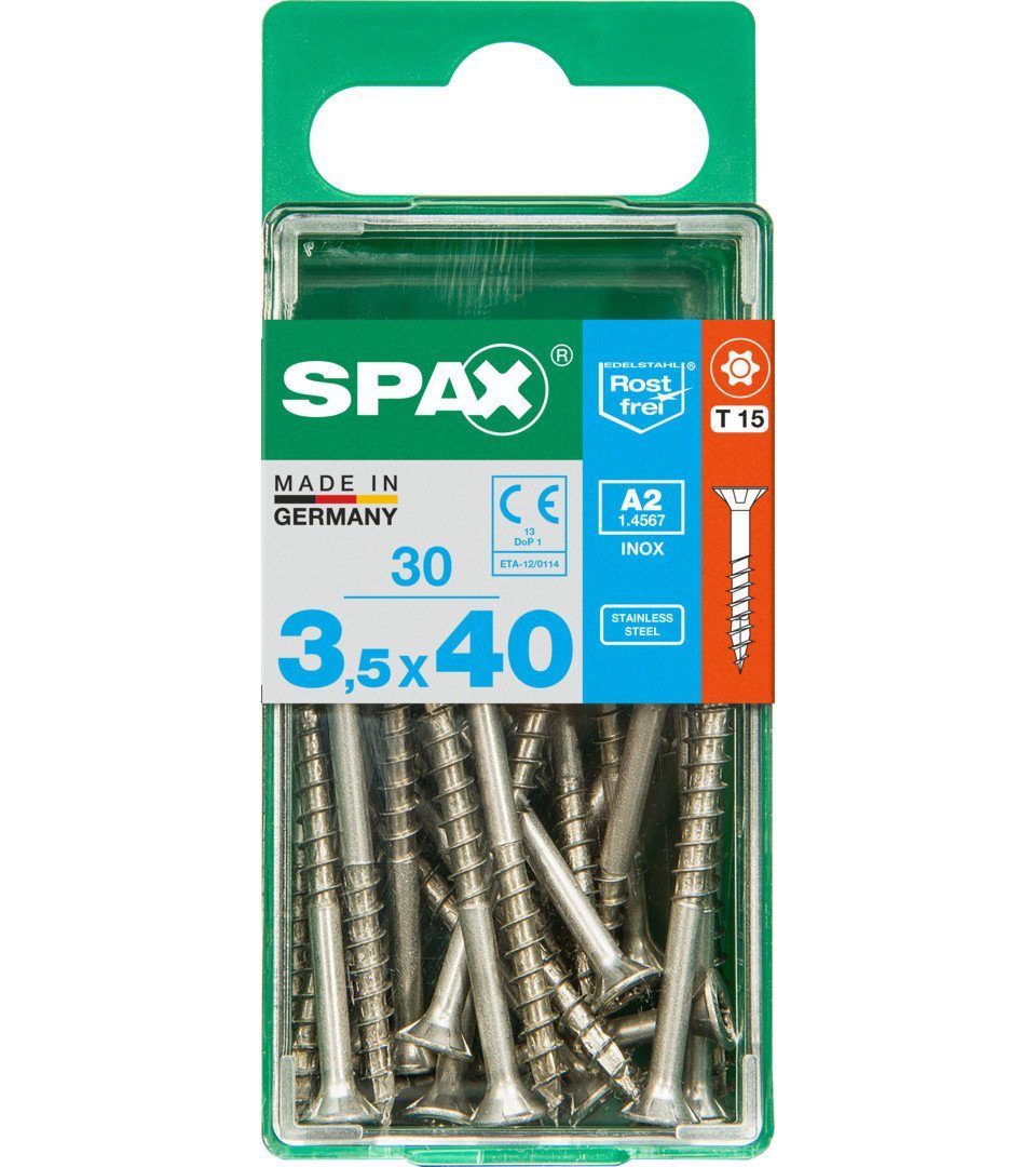 SPAX Holzbauschraube Spax Universalschrauben TX mm 15 30 - 40 x 3.5