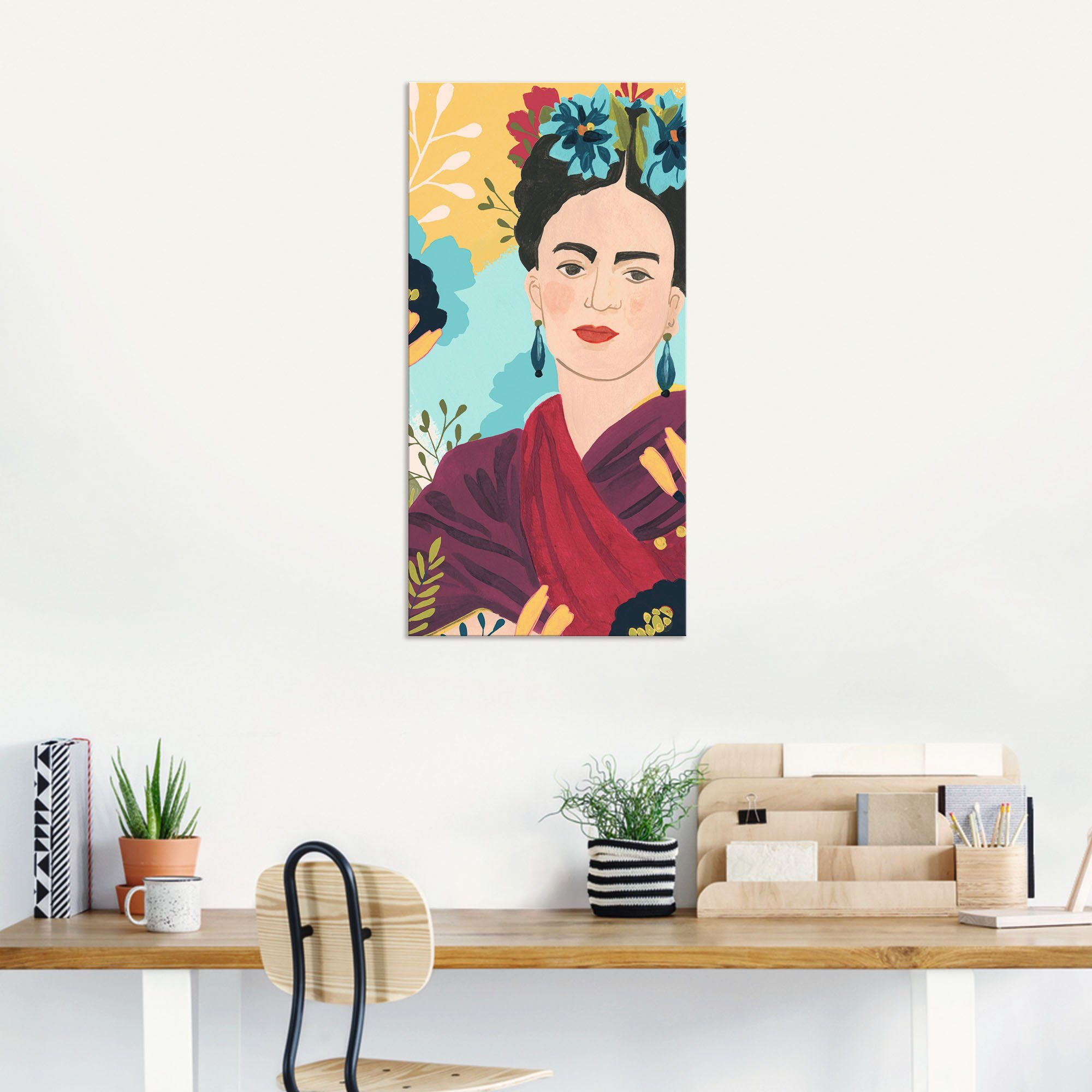 Artland Wandbild Poster von Frauen Alubild, B, oder Wandaufkleber Bilder Leinwandbild, (1 Größen als versch. Garten Fridas Collektion in St),
