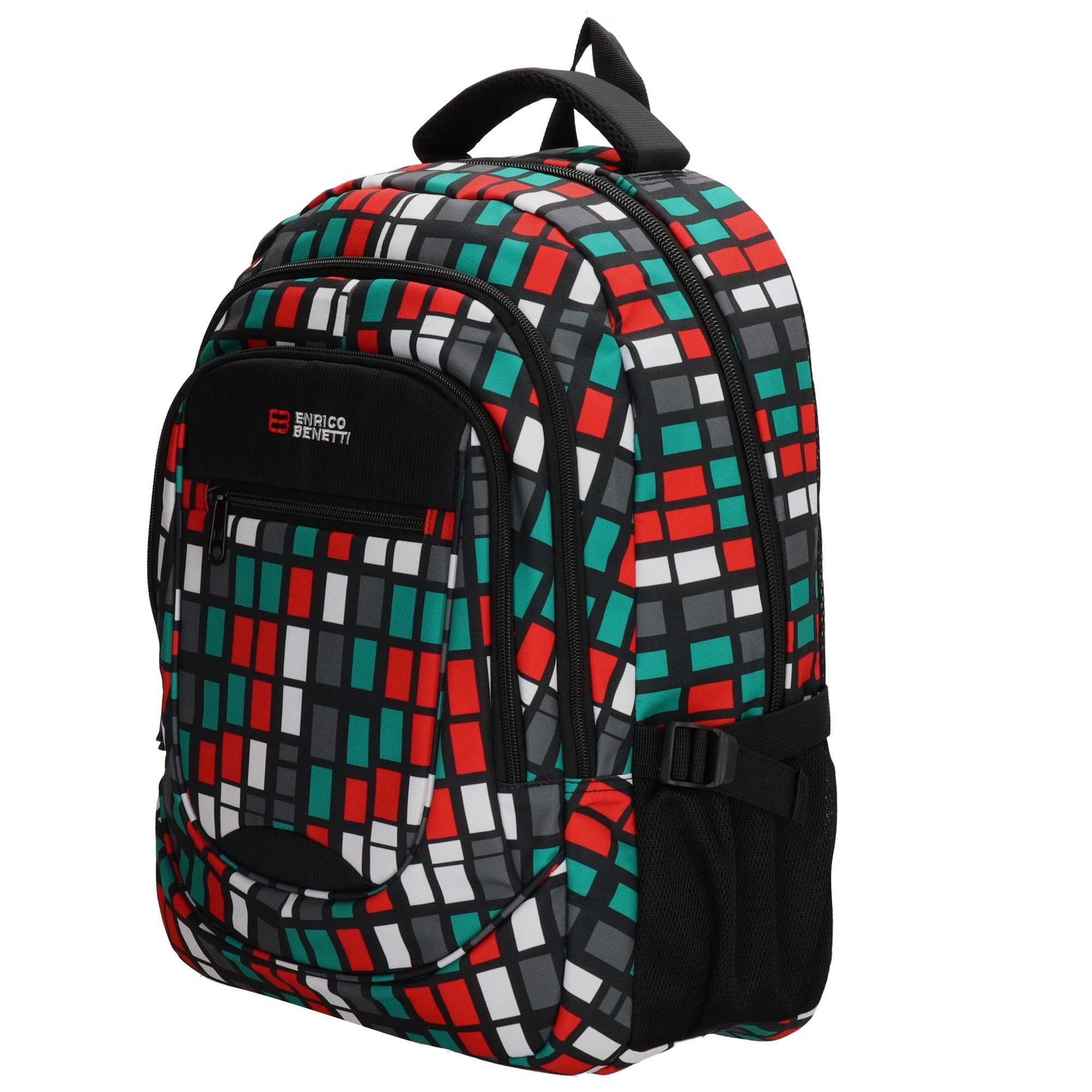 Christian Wippermann Cityrucksack 17 Zoll Laptop Rucksack Schule Arbeit Tasche (1-tlg), Laptopfach