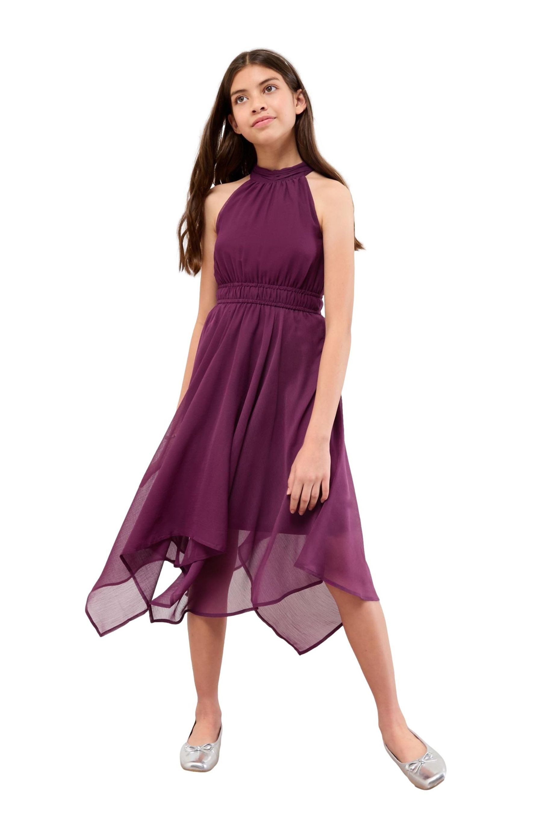 LIPSY Partykleid Lipsy festliches Neckholder-Kleid mit Zipfelsaum (1-tlg)