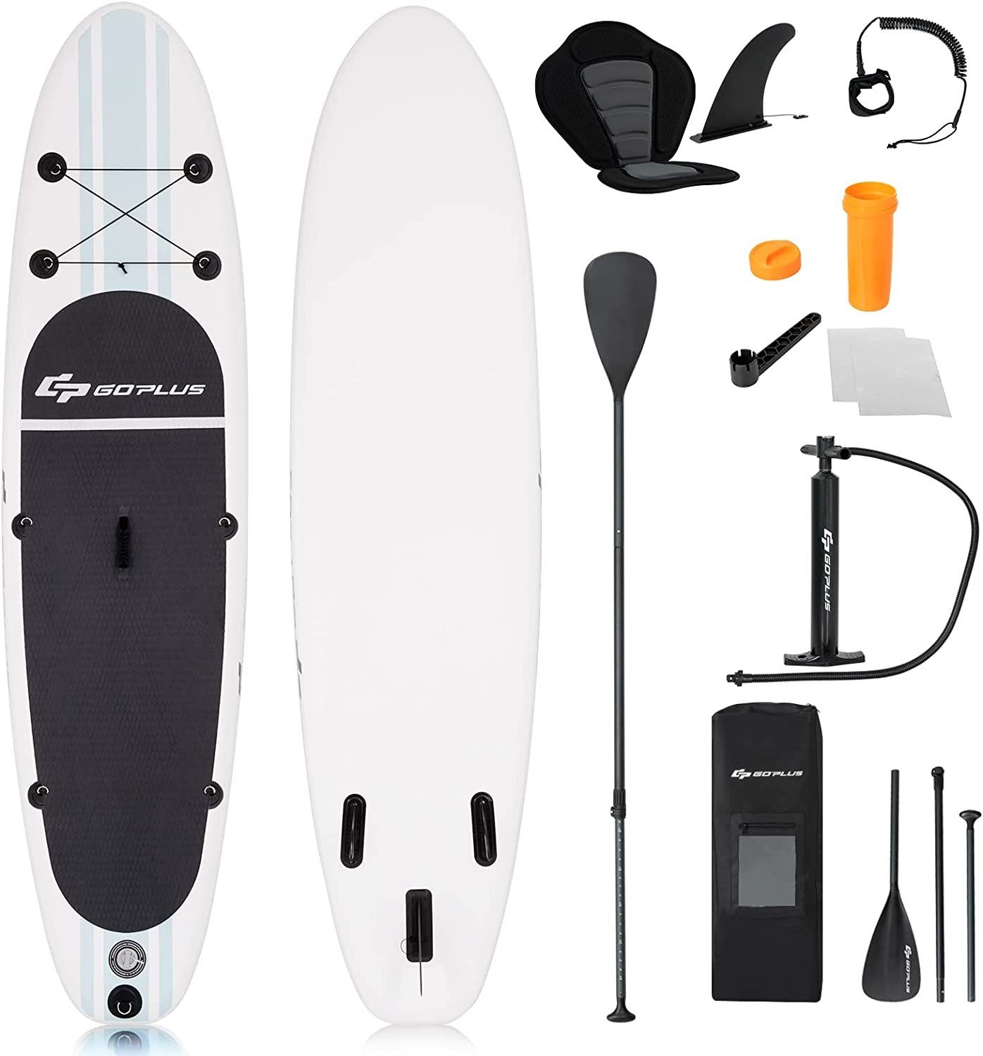 KOMFOTTEU SUPBoard Stand Up Paddel Board, mit Sitz, 305 x 76 x 15 cm