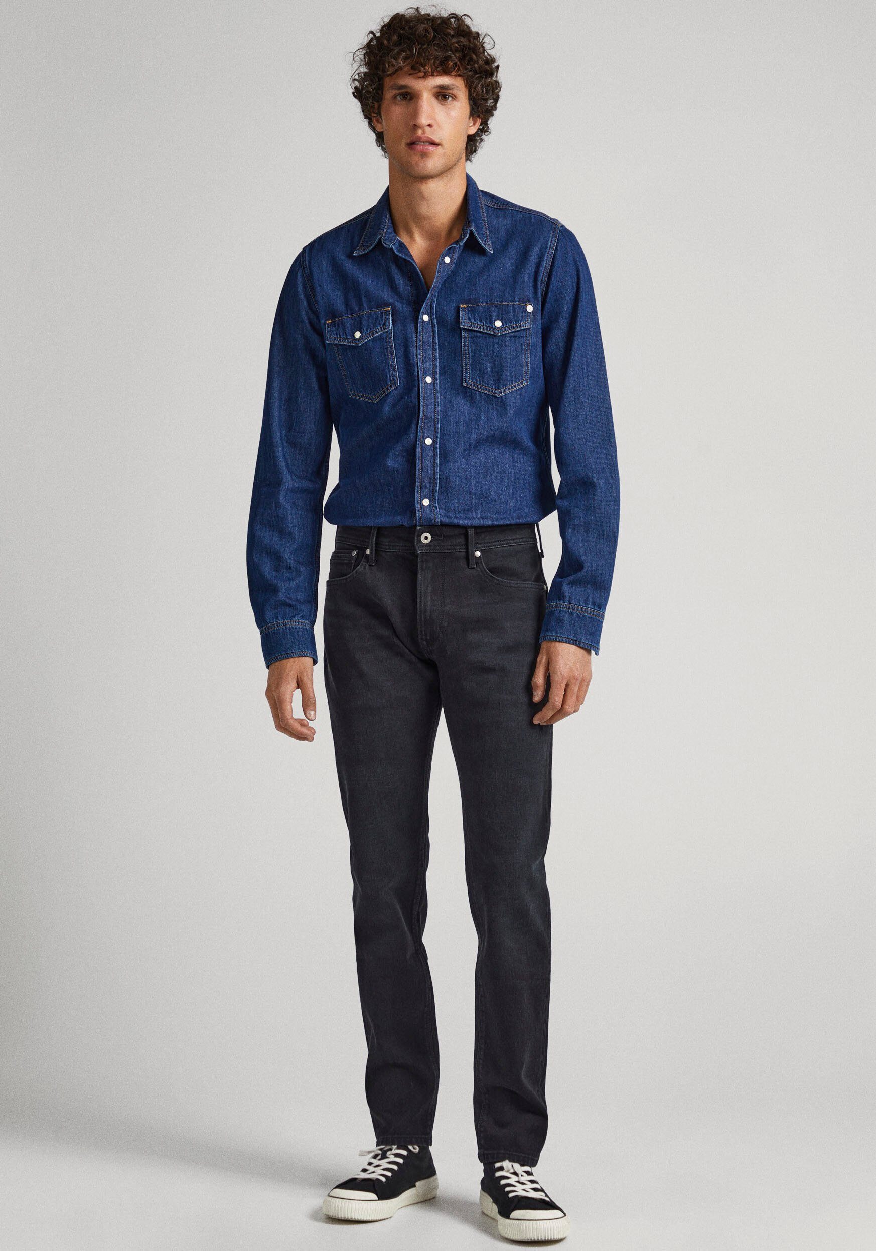 black Pepe Jeans Regular-fit-Jeans STANLEY