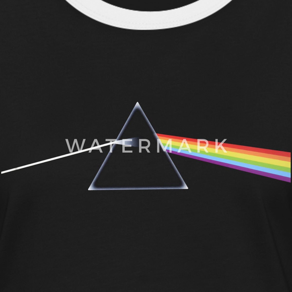 Spreadshirt T-Shirt Pink Floyd The Dark Side Of The Moon Frauen Kontrast T-Shirt (1-tlg)