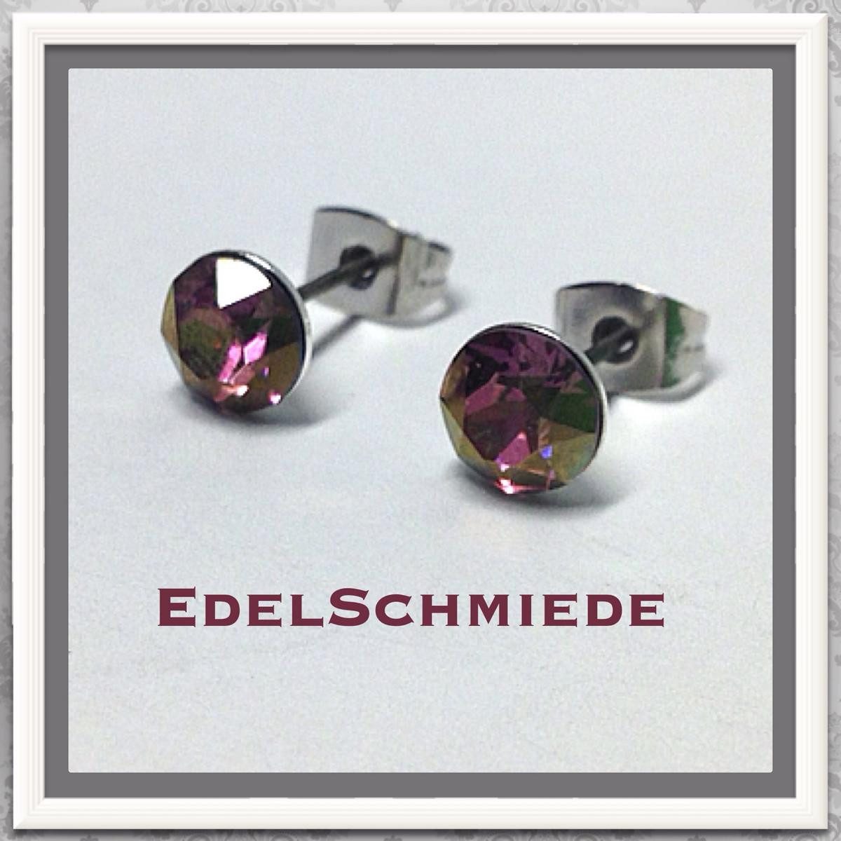 Ohrstecker-Set Edelschmiede925 Ohrstecker Modeschmuck (Stift = Titan) m Swarovski