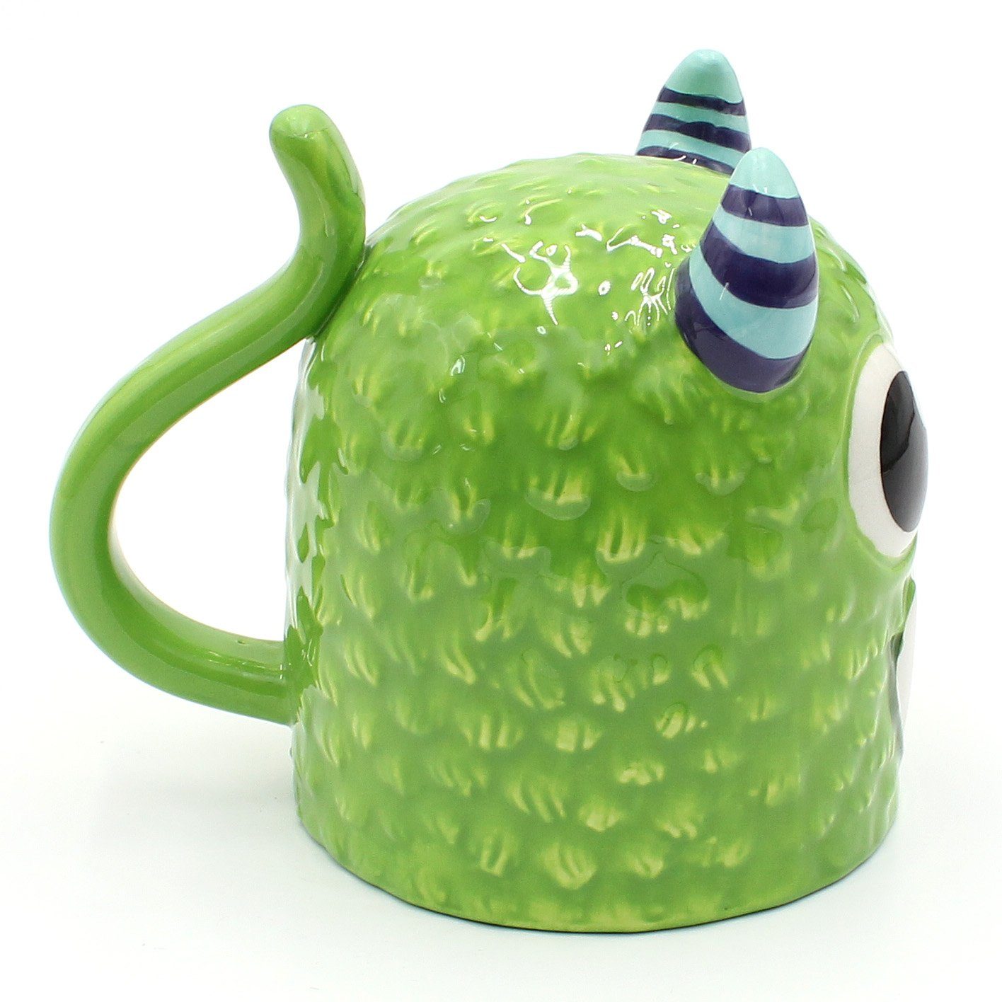Dekohelden24 grün Kopf Kaffeebecher Ausführungen, versch. auf Porzellan Tasse Kaffeetasse Motiv