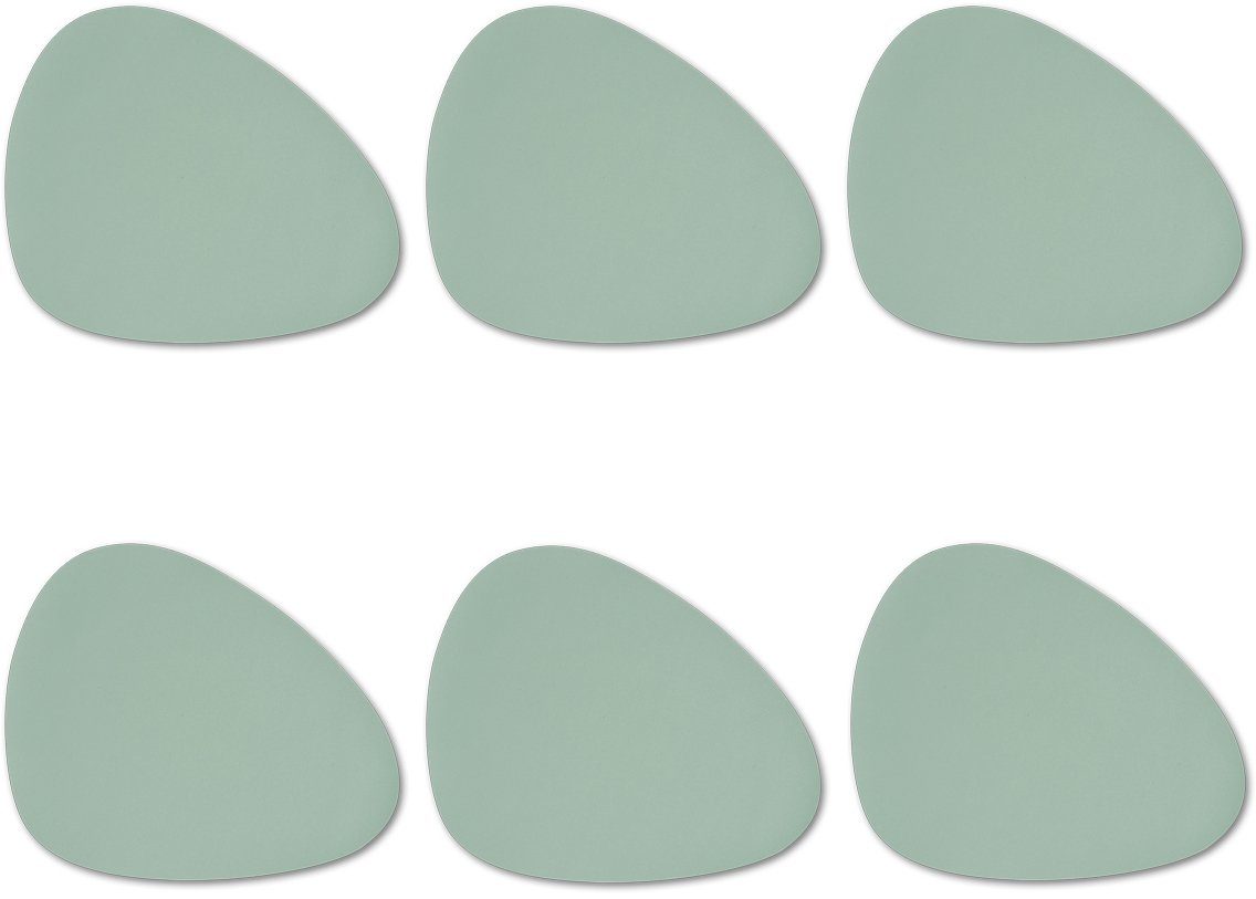 Zeller Present Platzset, (6-St), Kunstleder, abwischbar