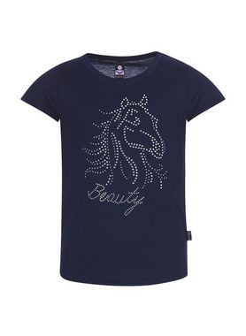 Trigema T-Shirt TRIGEMA T-Shirt mit Glitzer-Pferd (1-tlg)