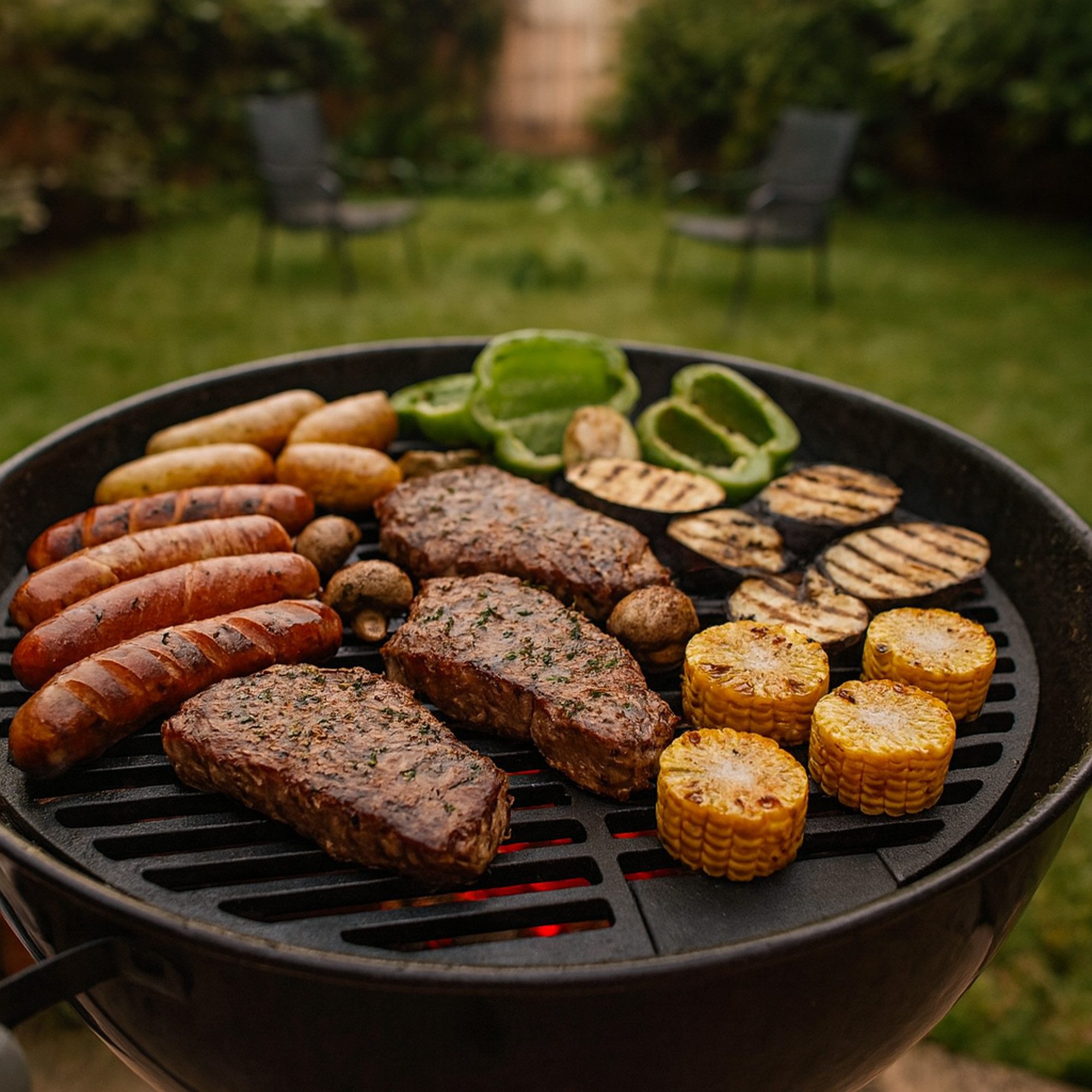 BBQ-Toro Grillrost Gusseisen Grillrost Ø 45cm, massiv und emailliert, Zubehör für BBQ