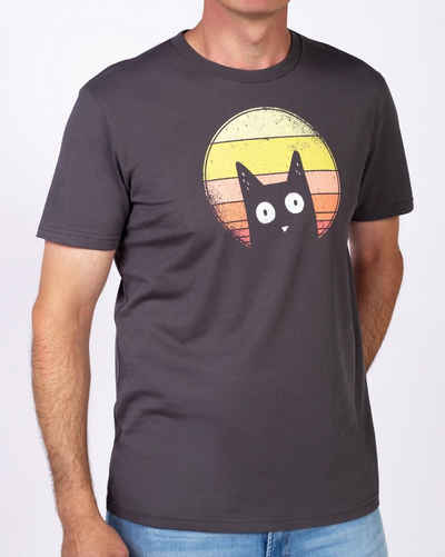 wat? Apparel Print-Shirt Sunset Cat (1-tlg)