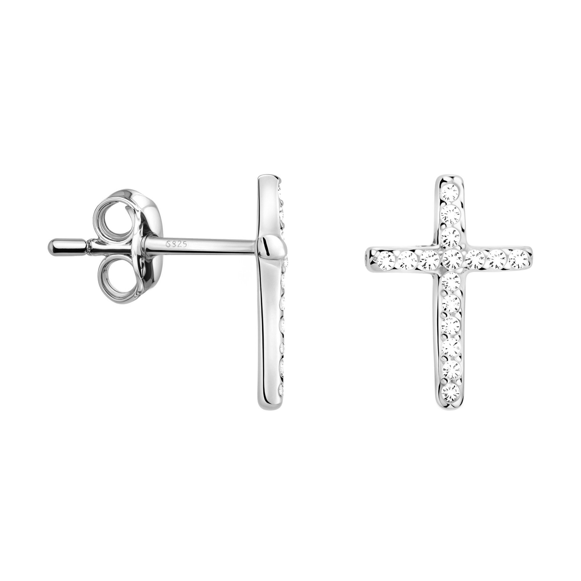 Sofia Milani Paar Ohrstecker Kreuz, 925 günstig online kaufen