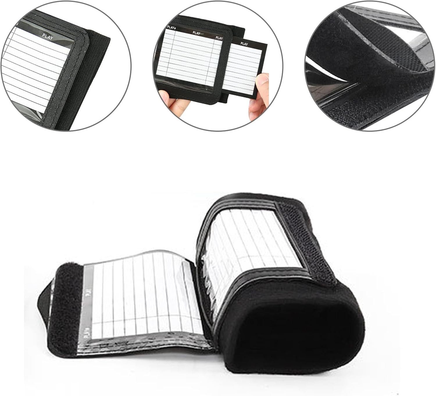 FELIXLEO Sammelkarte Football Wrist Playbook mit 2 Karten Coach Armband