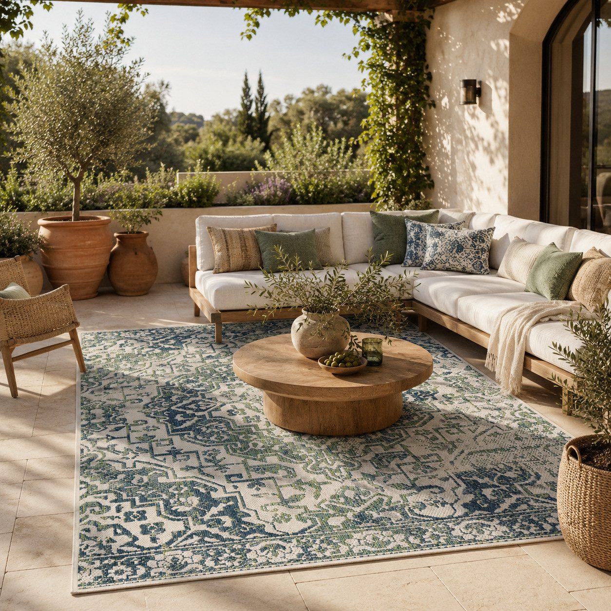 Pergamon Outdoorteppich In- und Outdoor Teppich Carpetto, Rechteckig, Höhe: 6 mm