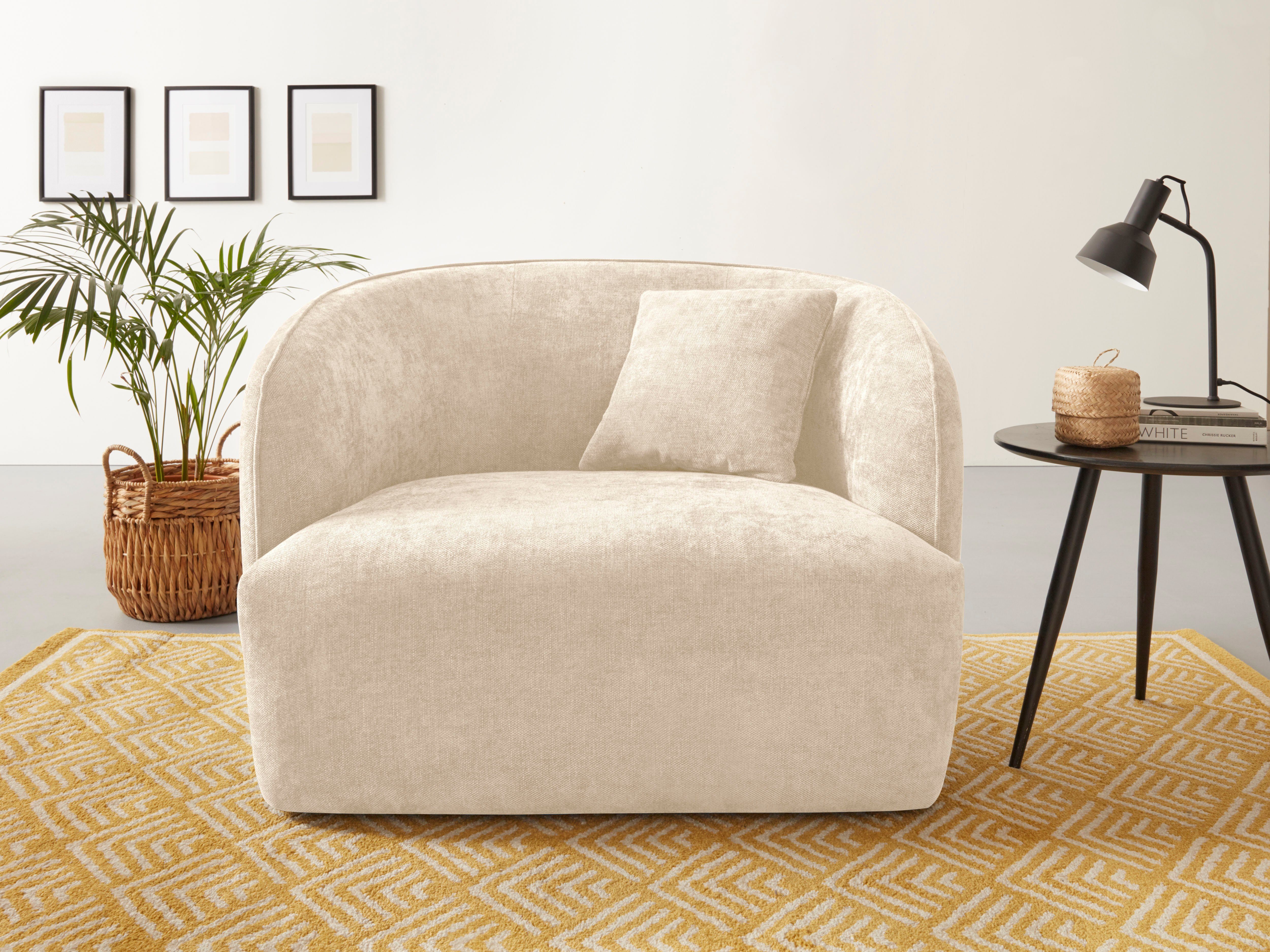 andas Sessel Knautschzone, auch mit Bouclé-Bezug günstig online kaufen