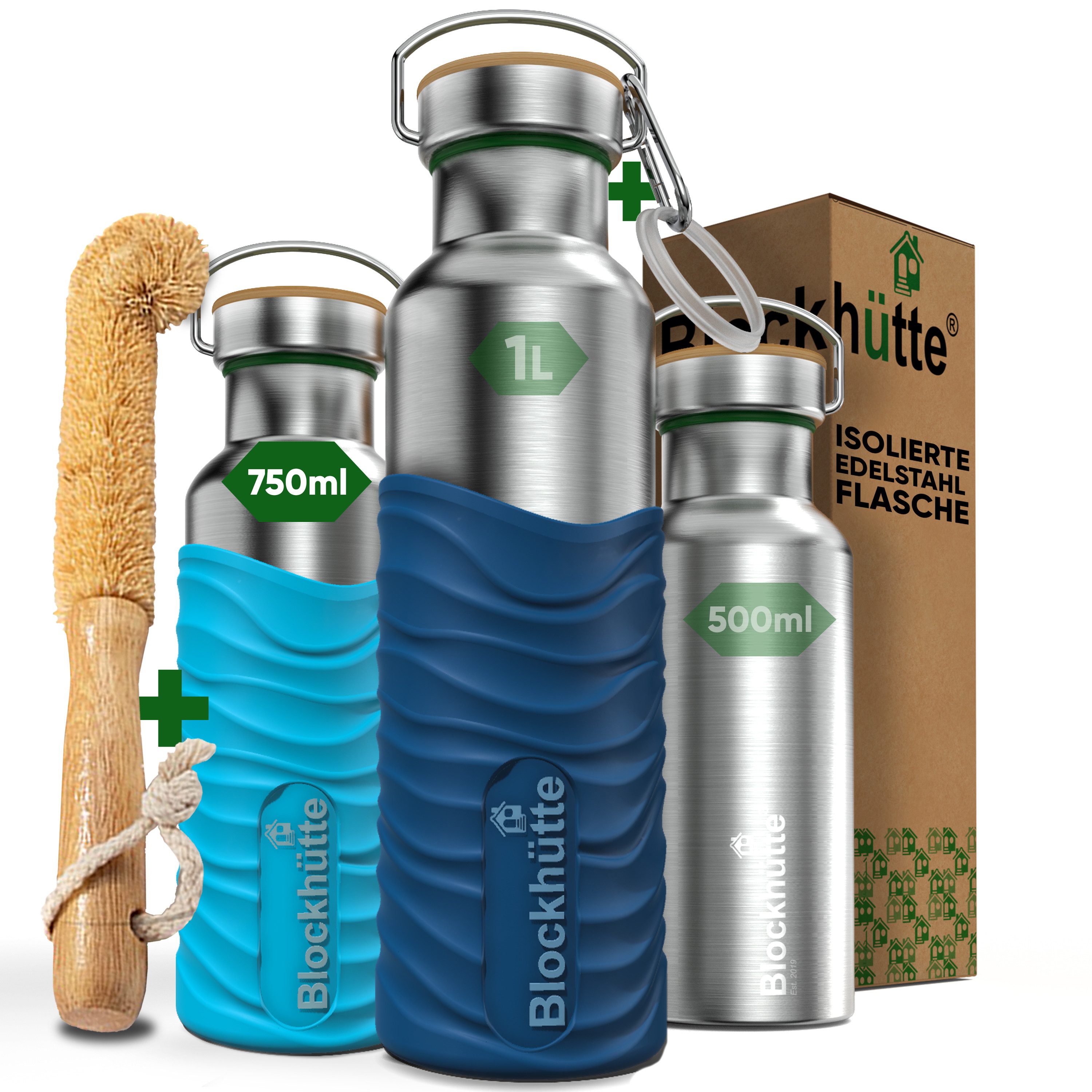 Blockhütte Isolierflasche, Spülmaschinenfest, Spülmaschinenfest, 25 Stunden kalt, BPA Frei