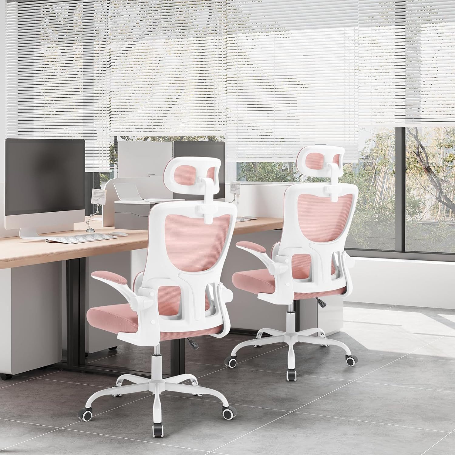 Woltu Bürostuhl (1 St), ergonomisch,Schaukelfunktion, Netzstoff, umkehrbare günstig online kaufen