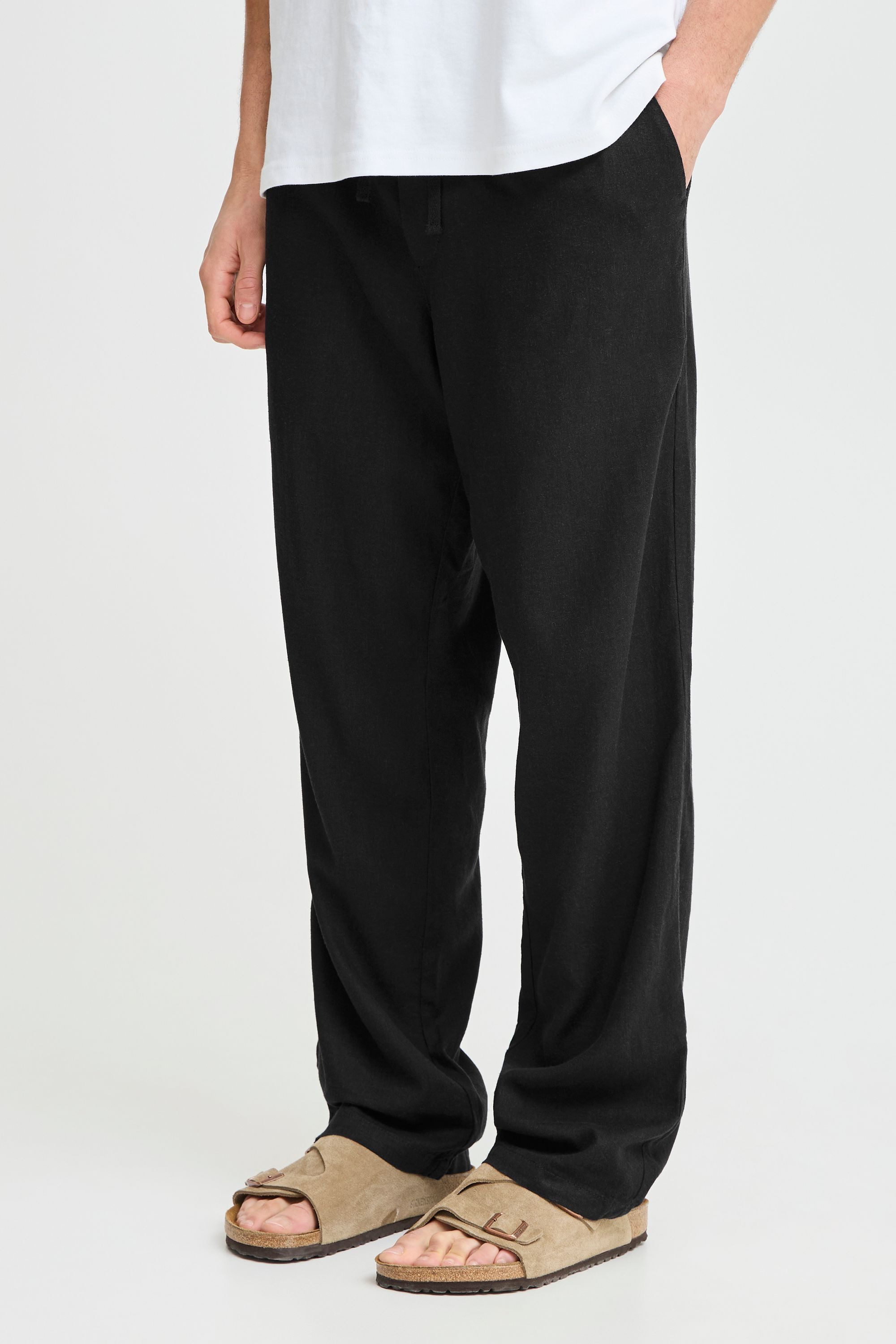 !Solid Leinenhose SDAlann Lässige Stoffhose