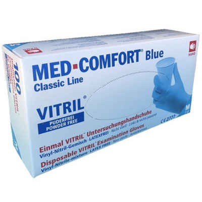 AMPri Einweghandschuhe Ampri Med-Comfort Virtil blue, Einweghandschuhe, 100 Stück