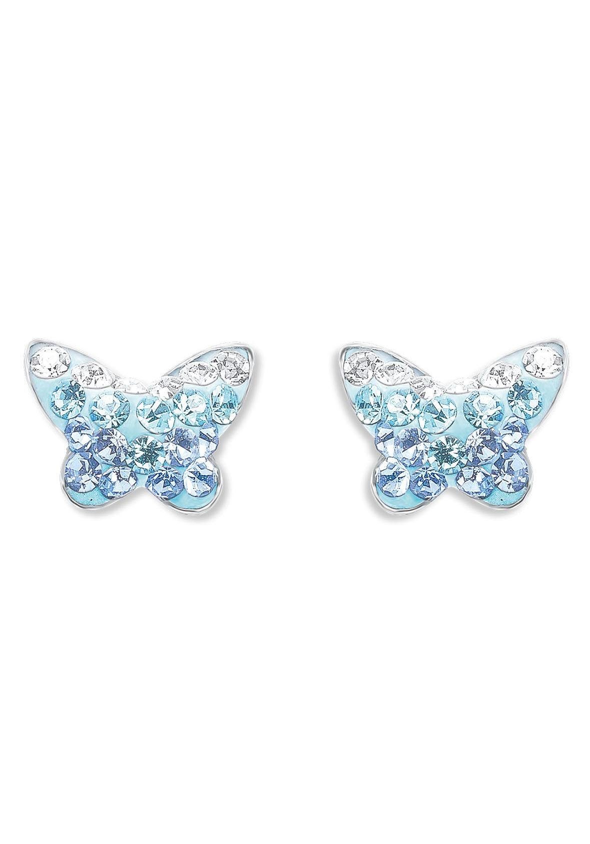 Amor Paar Ohrstecker Schmetterling, Crystal 9540761, Preciosa mit