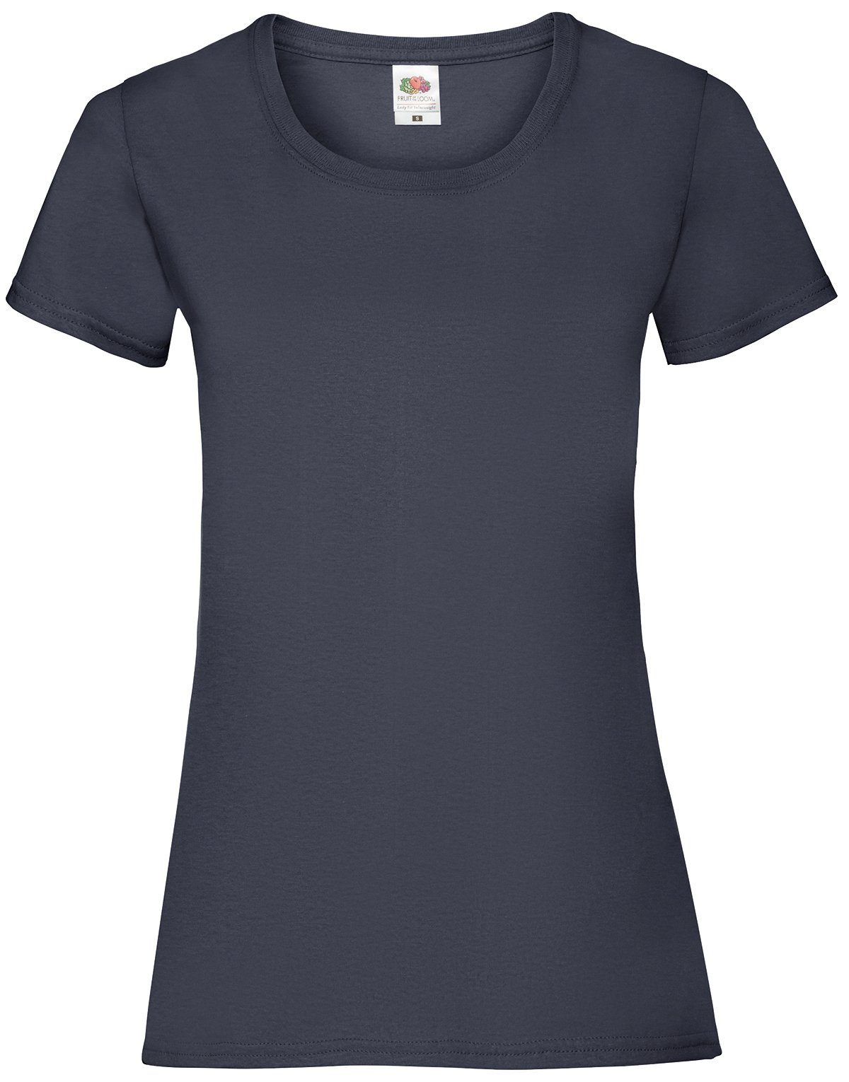 Fruit of the Loom Rundhalsshirt Fruit of the Loom Valueweight T Lady-Fit deep navy
